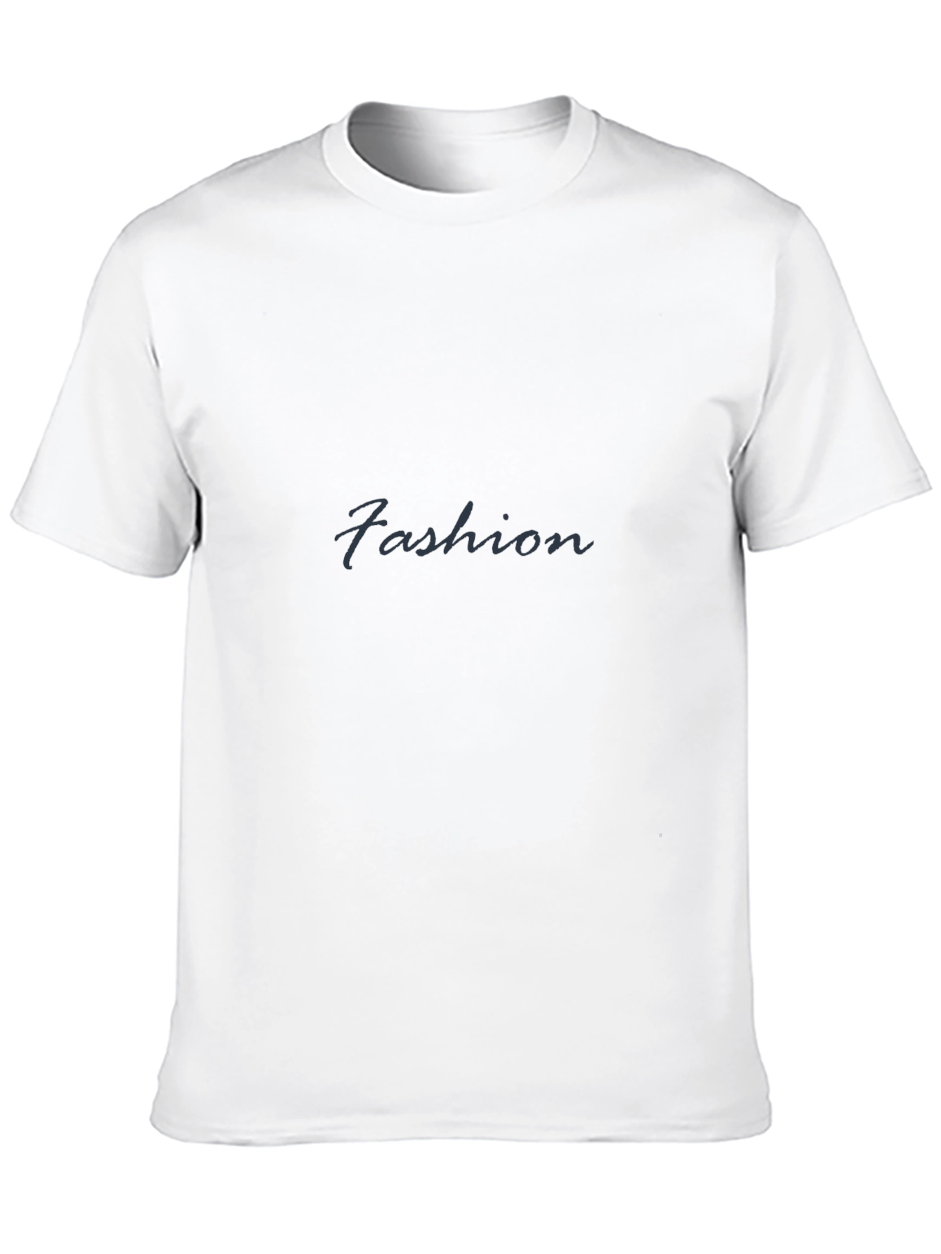 Fashion Black Crew Neck T-Shirt
