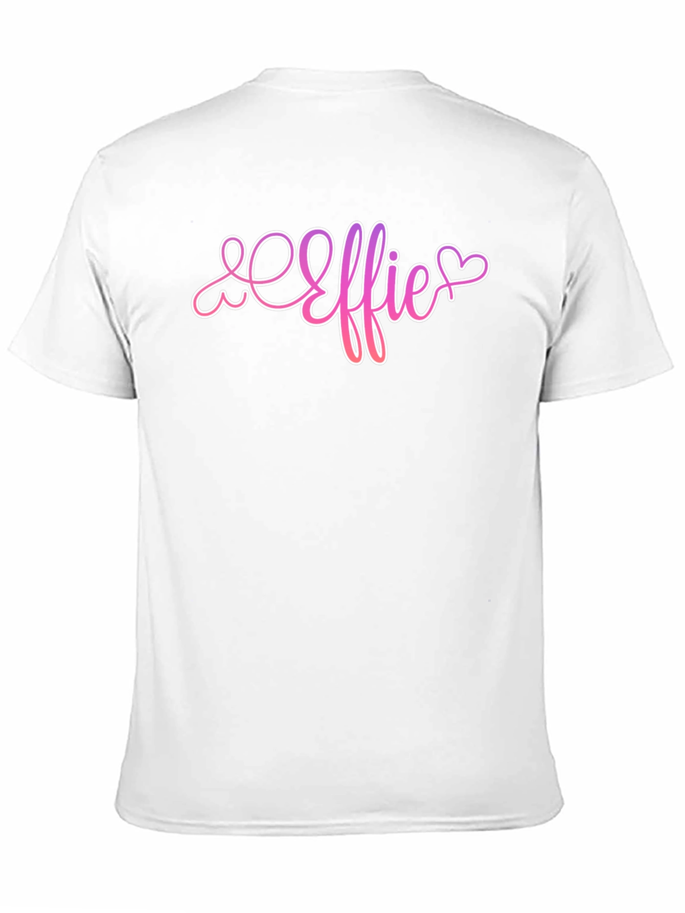Effie Heart Script Black T-Shirt