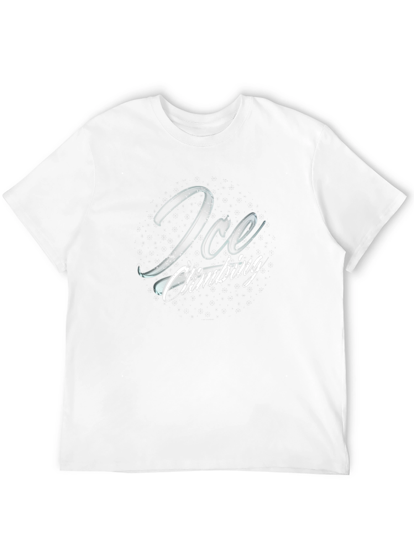 Ice Climbing Graphic Tee - Black Cotton