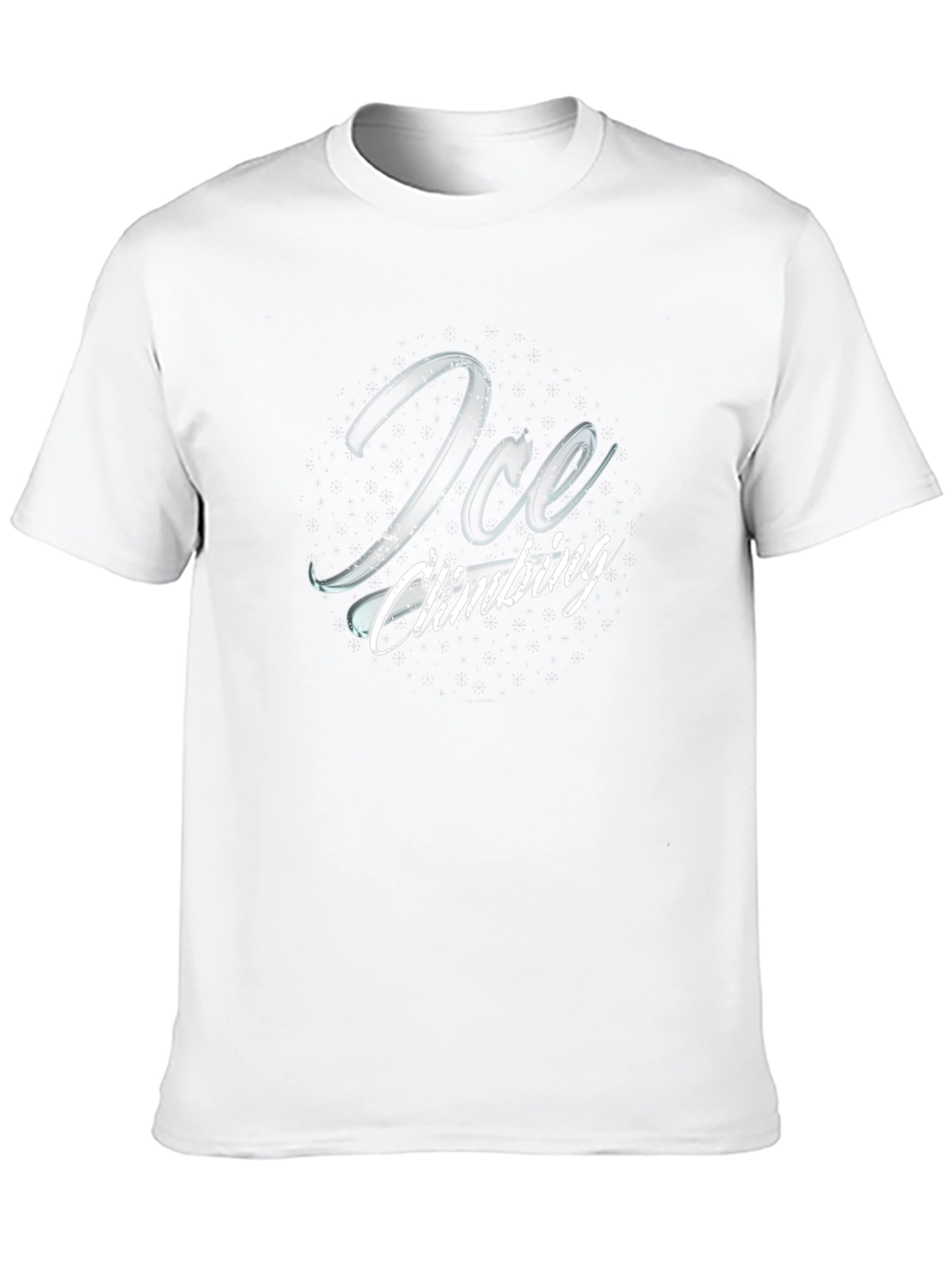 Ice Climbing Graphic Tee - Black Cotton