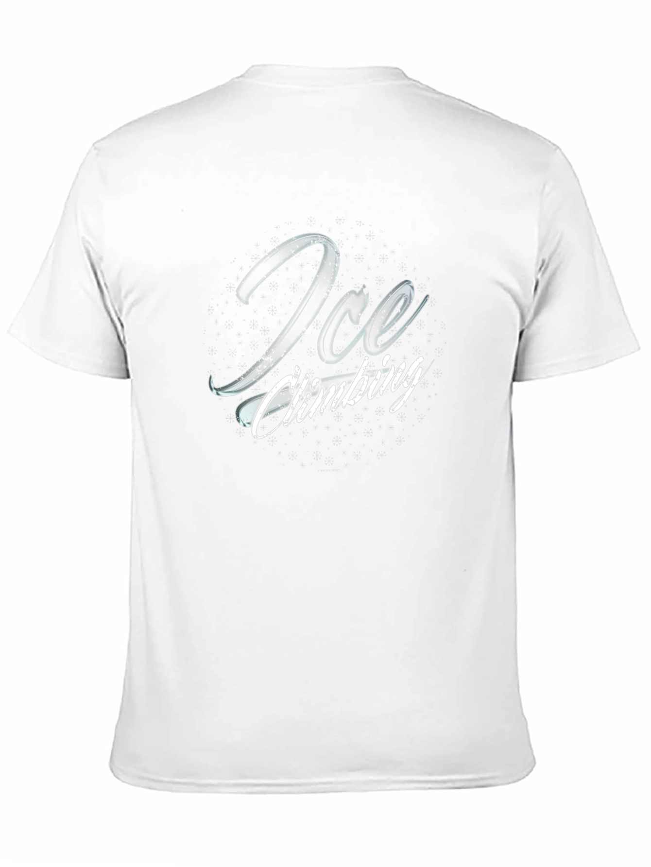 Ice Climbing Graphic Tee - Black Cotton