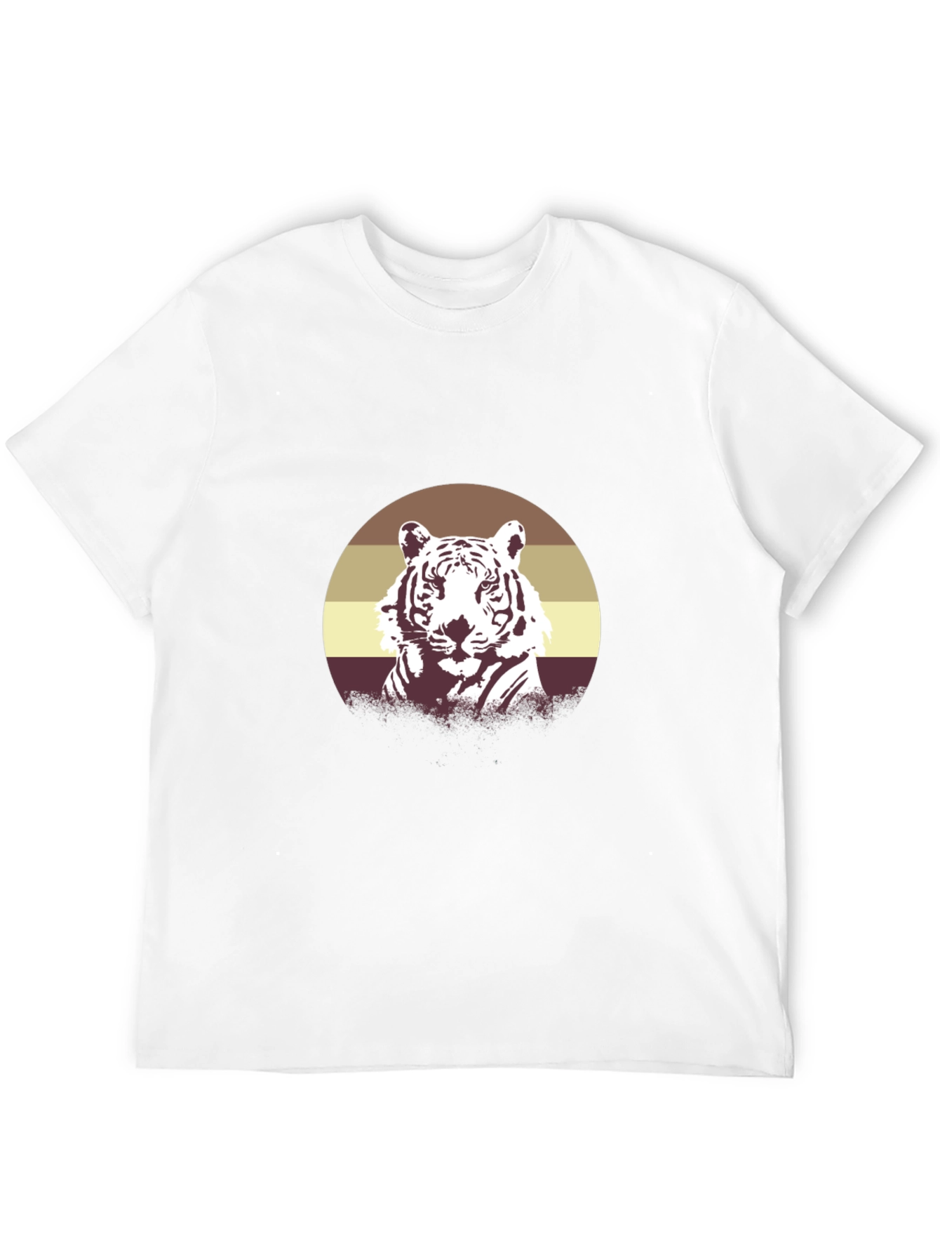 Retro Tiger Graphic Tee - Black
