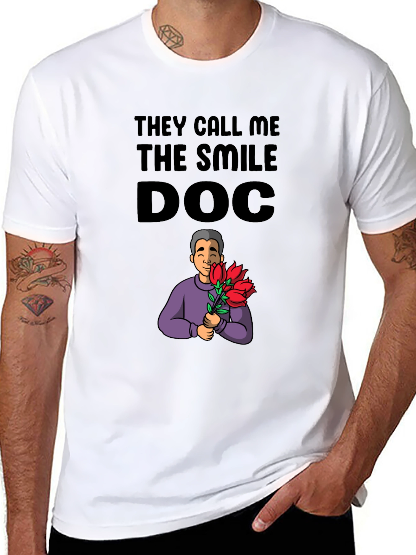 Smile Doc Graphic Tee - Unique Novelty Gift
