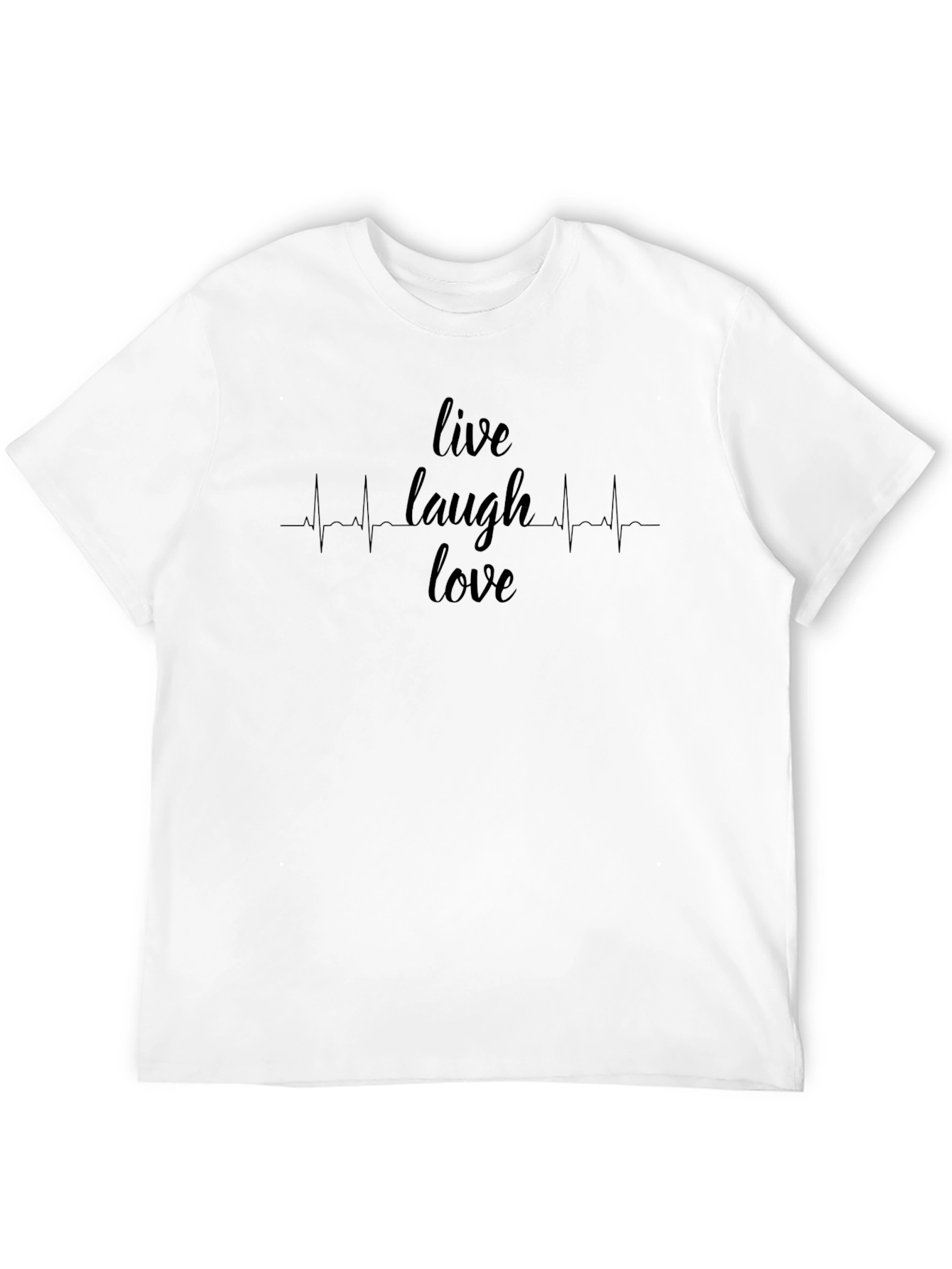 Live Laugh Love Graphic Tee - Mens Black T-Shirt
