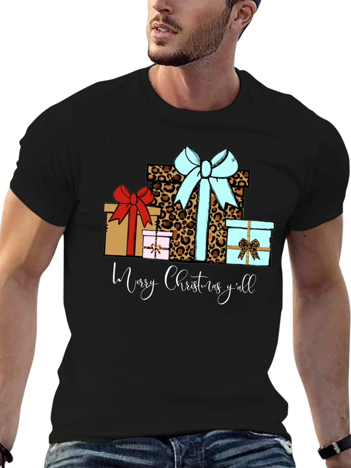 Merry Christmas Yall Gift Boxes T-Shirt