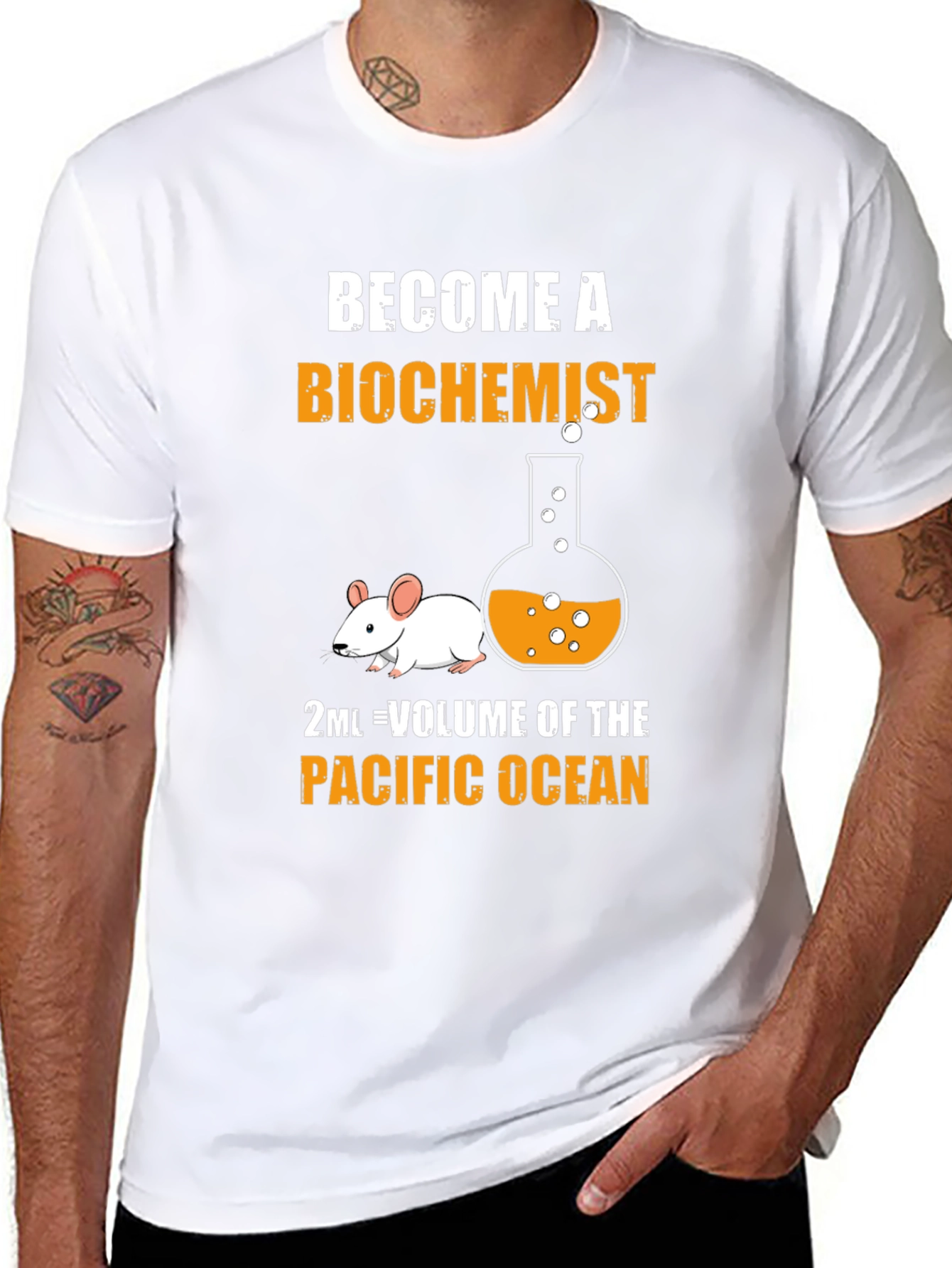 Biochemist T-Shirt: 2mL = Pacific Ocean