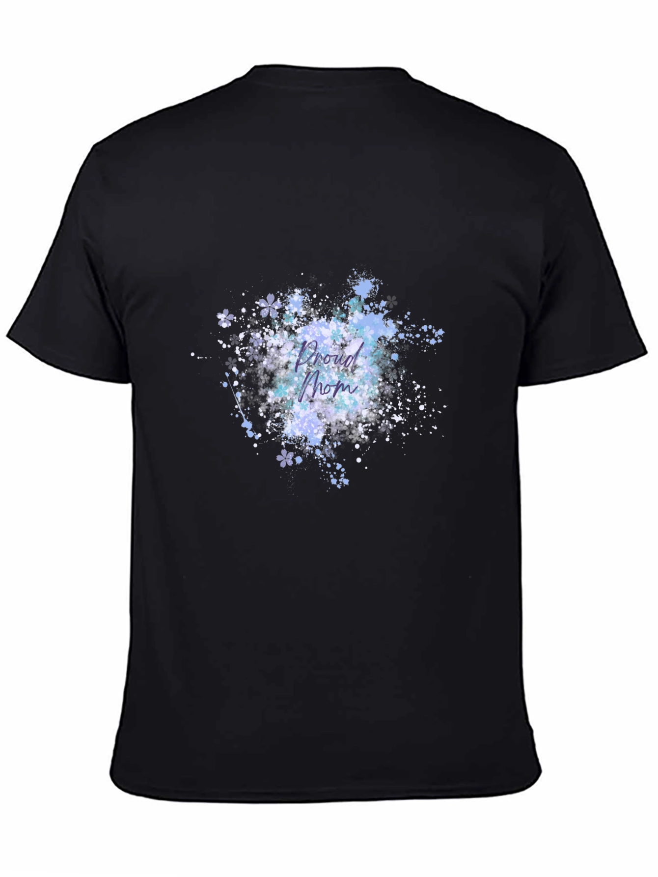 Proud Mom Graphic T-Shirt - Black