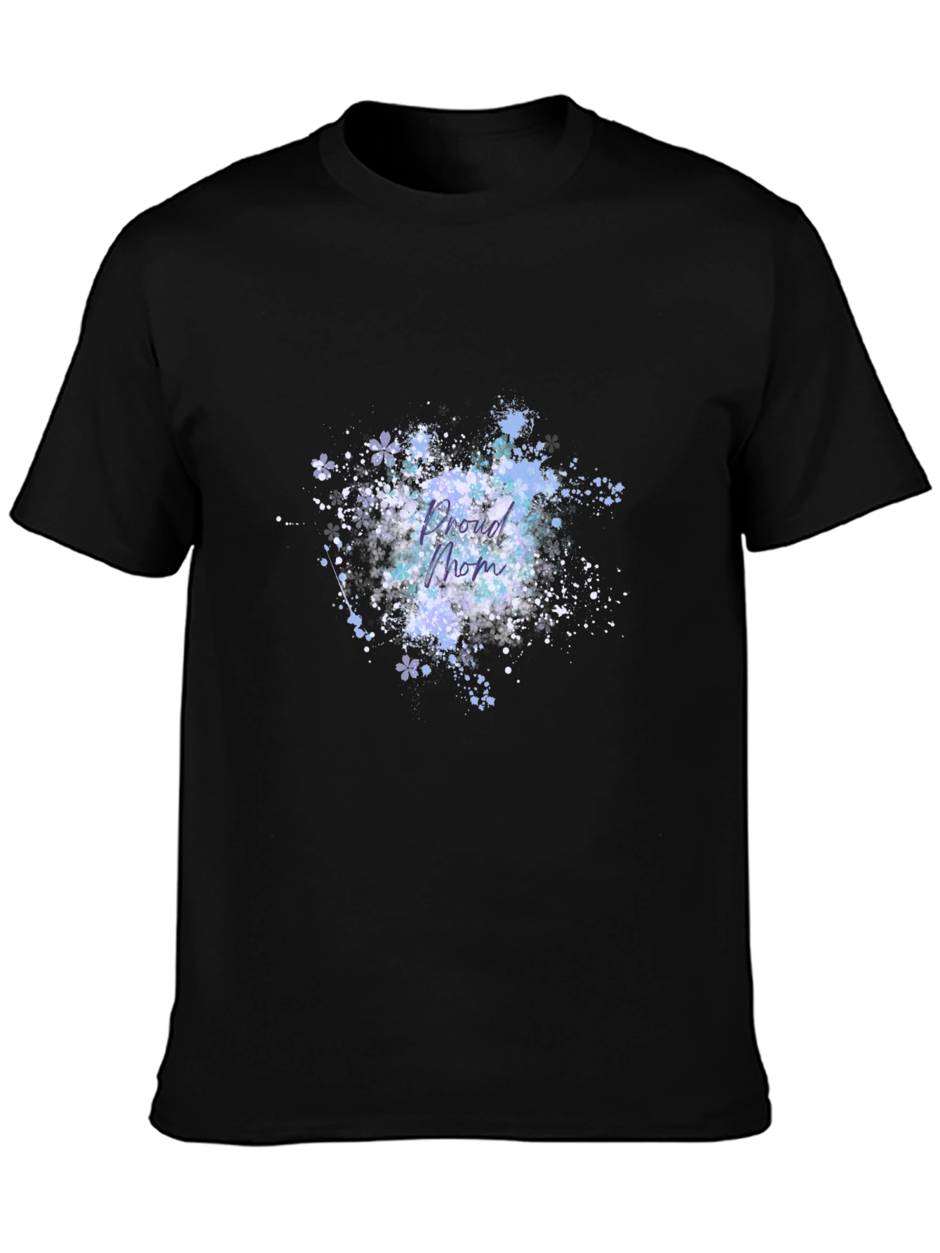 Proud Mom Graphic T-Shirt - Black