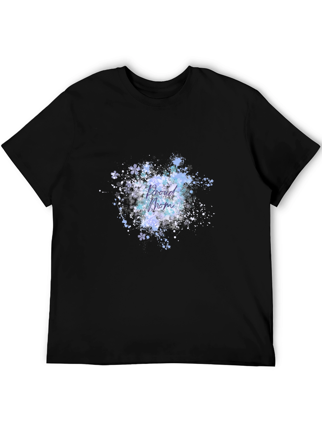 Proud Mom Graphic T-Shirt - Black