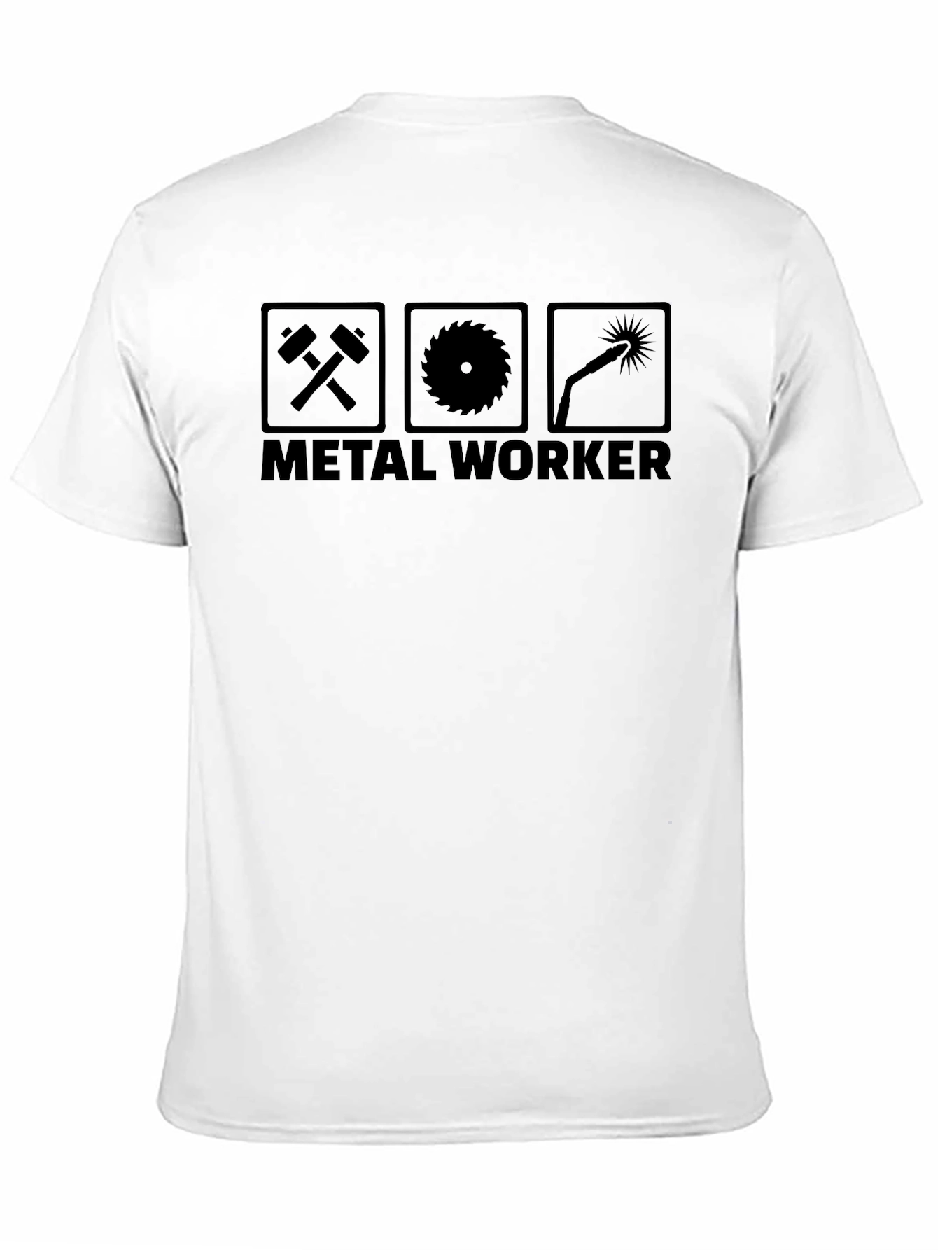 Metal Worker Graphic T-Shirt - Black