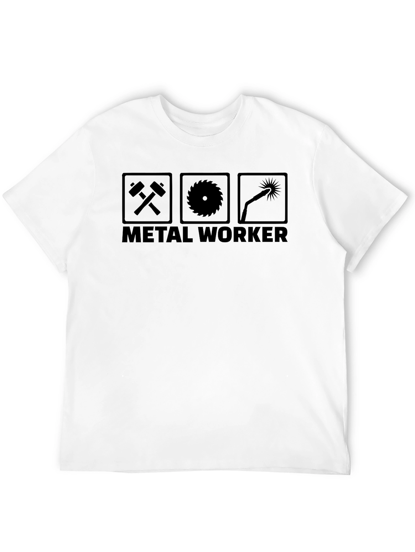 Metal Worker Graphic T-Shirt - Black