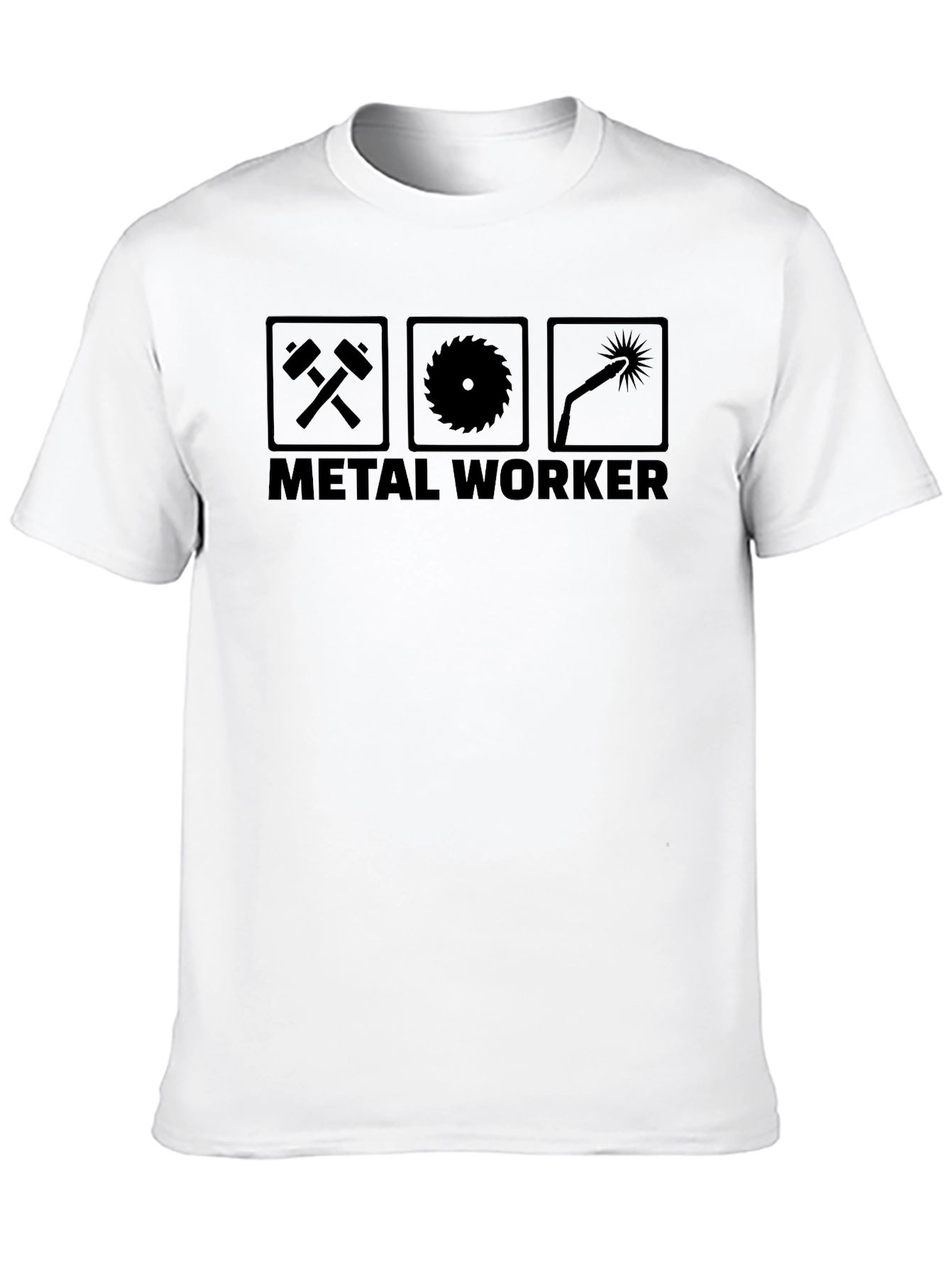 Metal Worker Graphic T-Shirt - Black