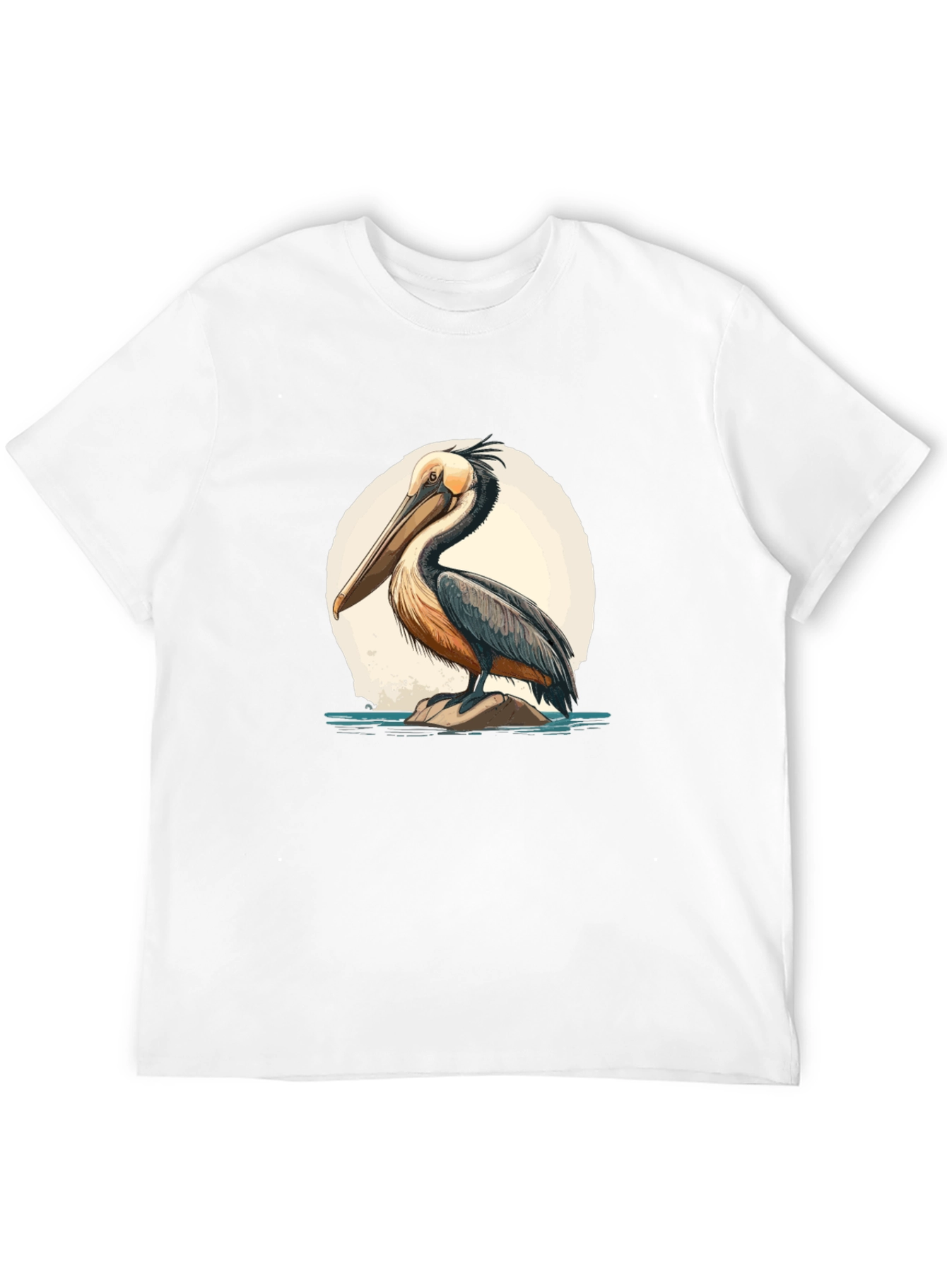Pelican Graphic Tee - Black Cotton Blend Casual Wear