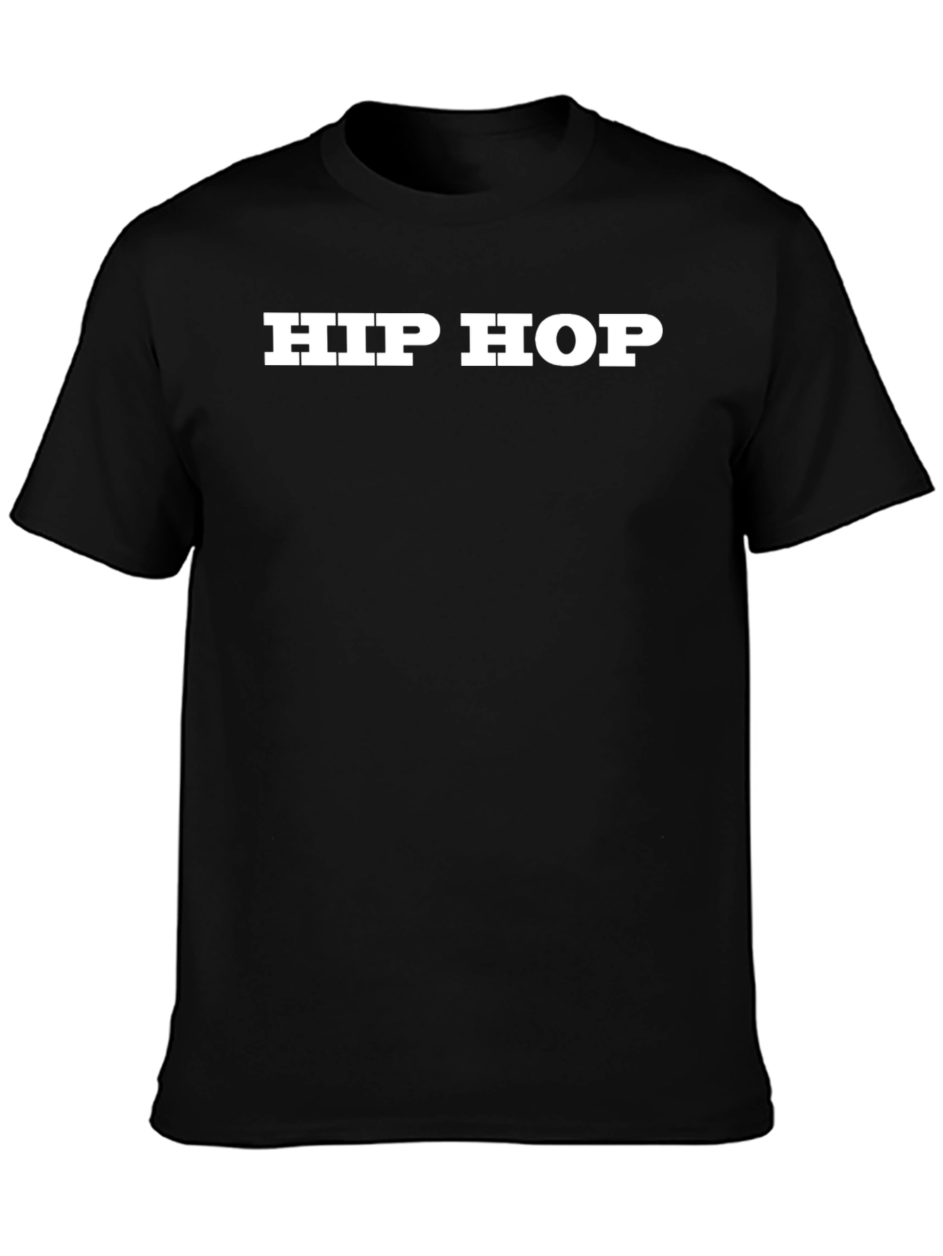 Hip Hop Graphic Tee - Classic Black T-Shirt