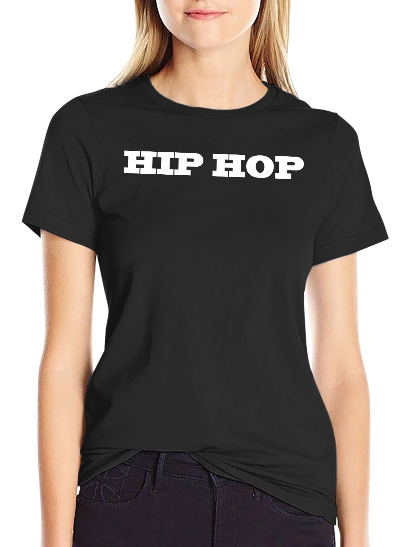 Hip Hop Graphic Tee - Classic Black T-Shirt