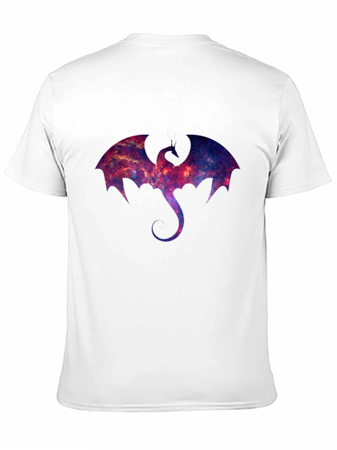 Galaxy Dragon Graphic Black T-Shirt