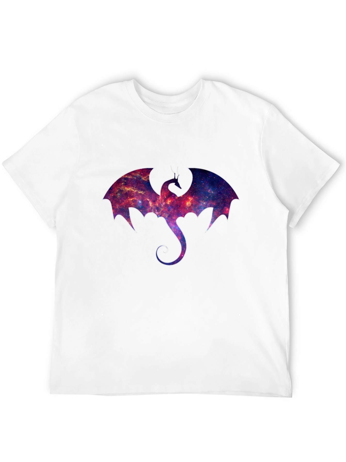Galaxy Dragon Graphic Black T-Shirt