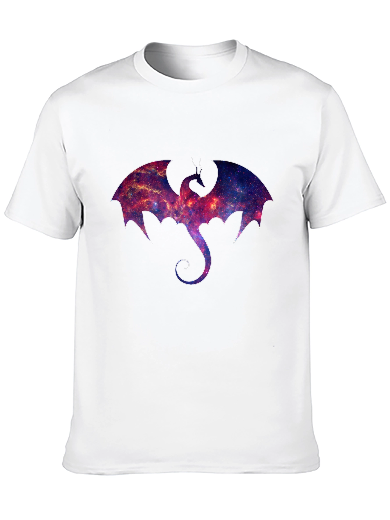 Galaxy Dragon Graphic Black T-Shirt