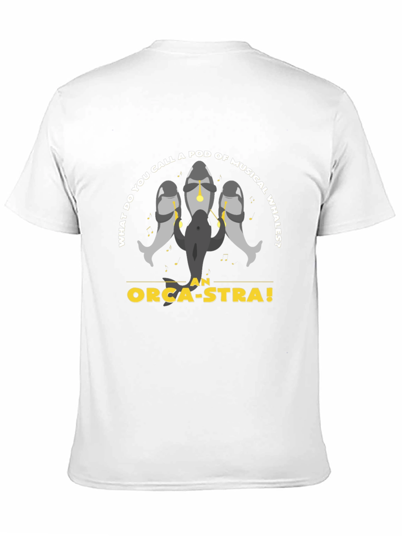 Orca-Stra T-Shirt - Musical Whale Pun Tee