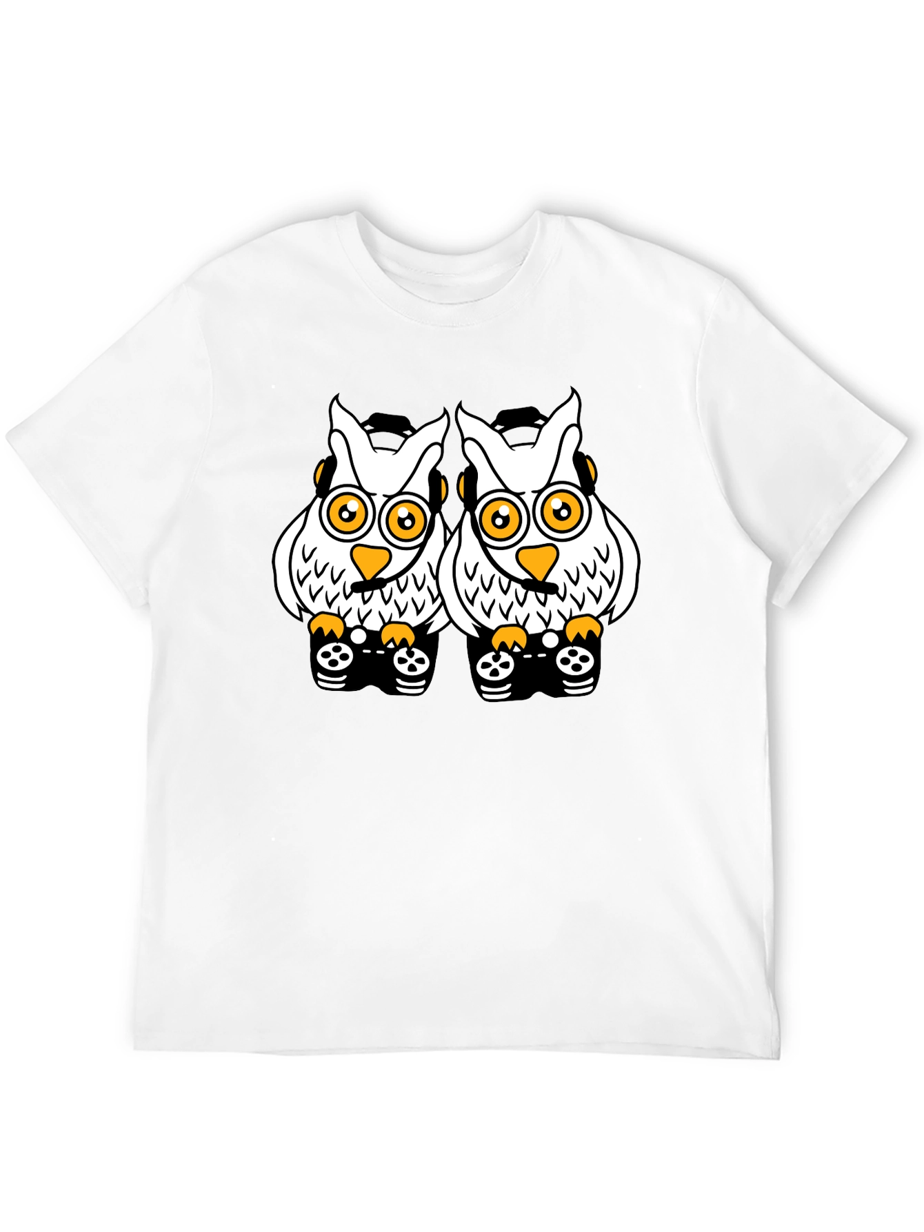 Owl Gamer T-Shirt - Black Cotton Tee