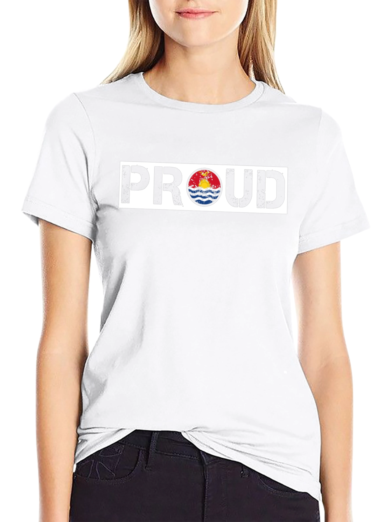 Proud Kiribati Flag Black T-Shirt