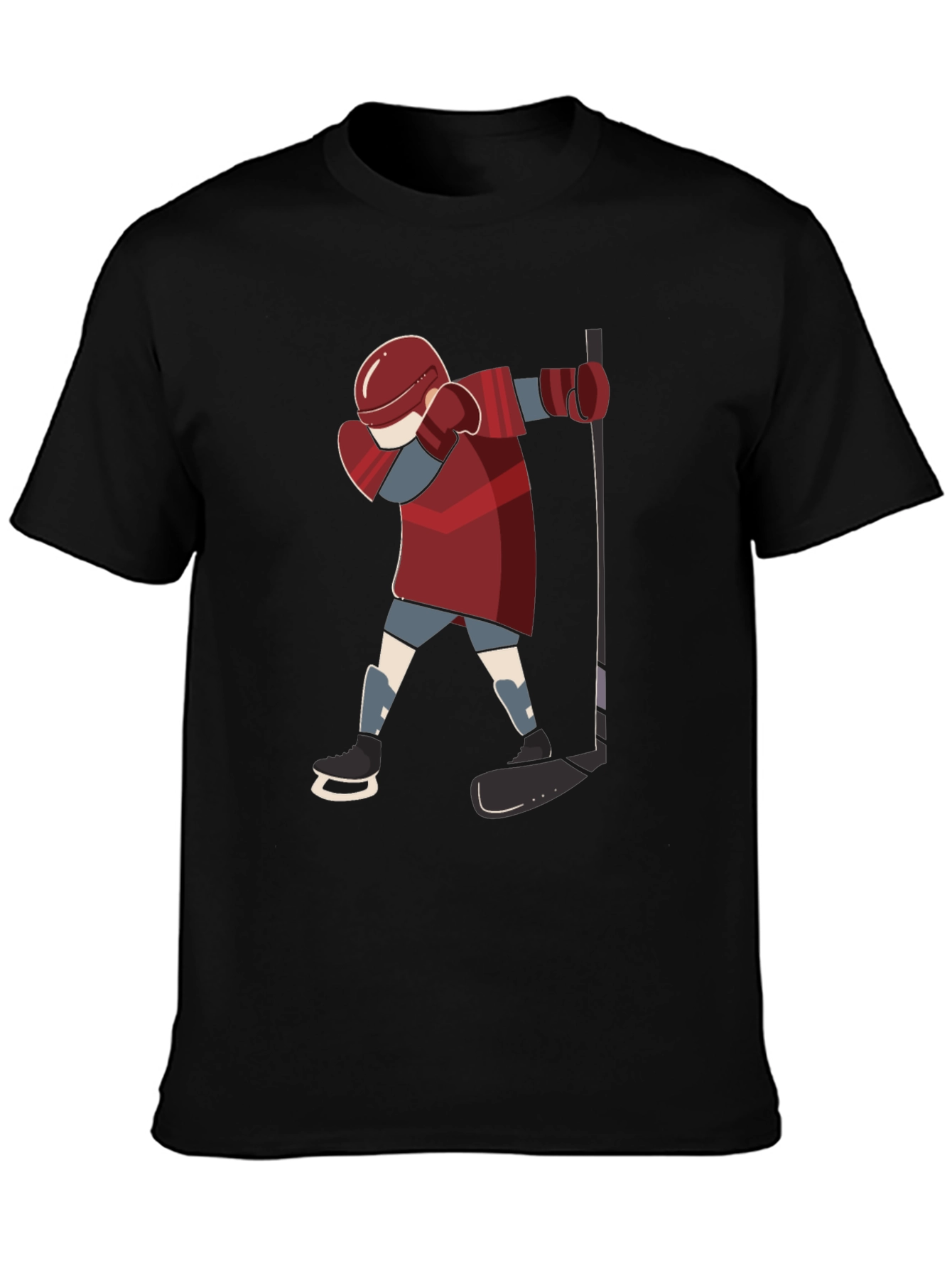 Dabbing Hockey Player Graphic Tee