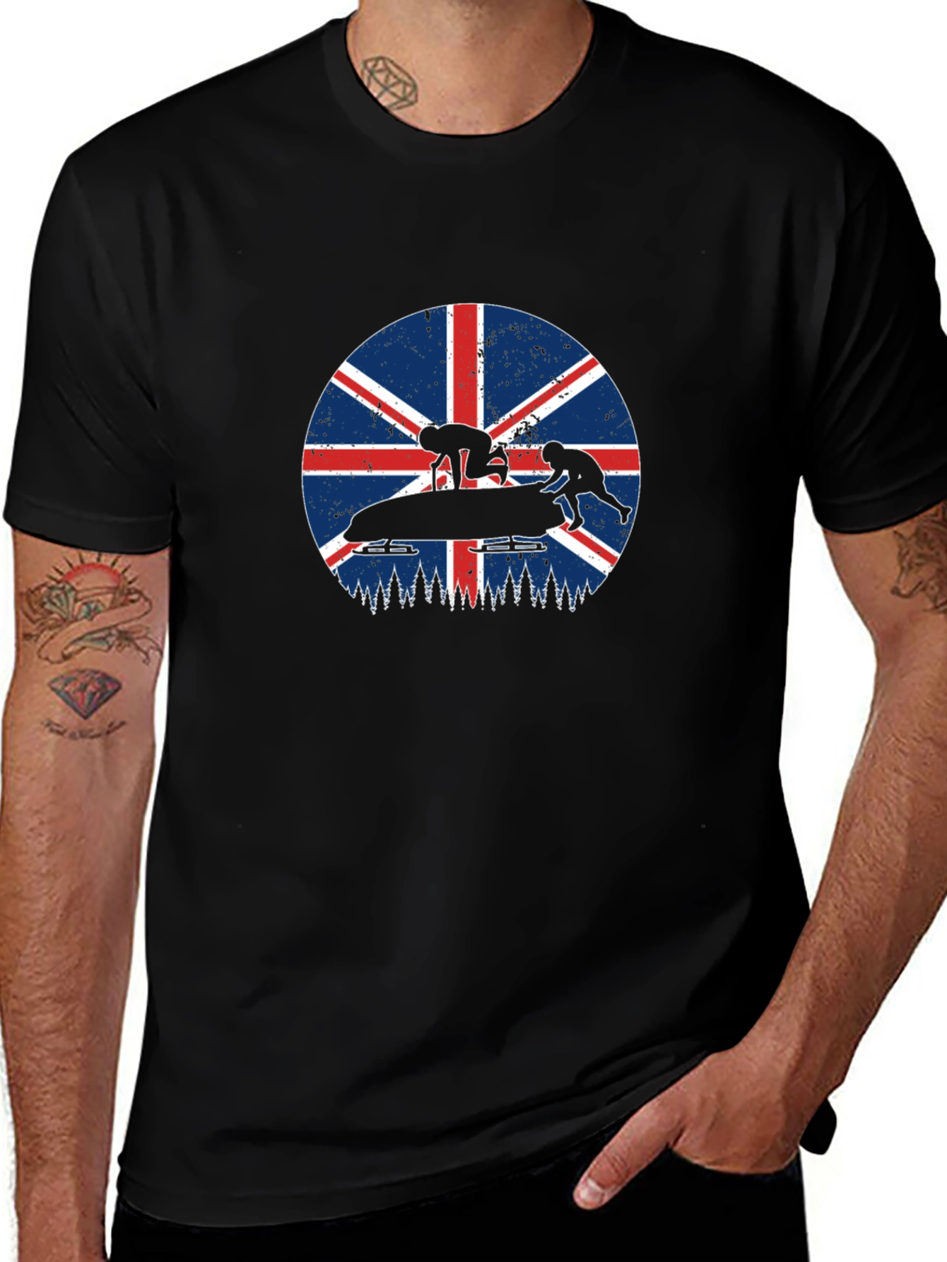 Union Jack Bobsled T-Shirt