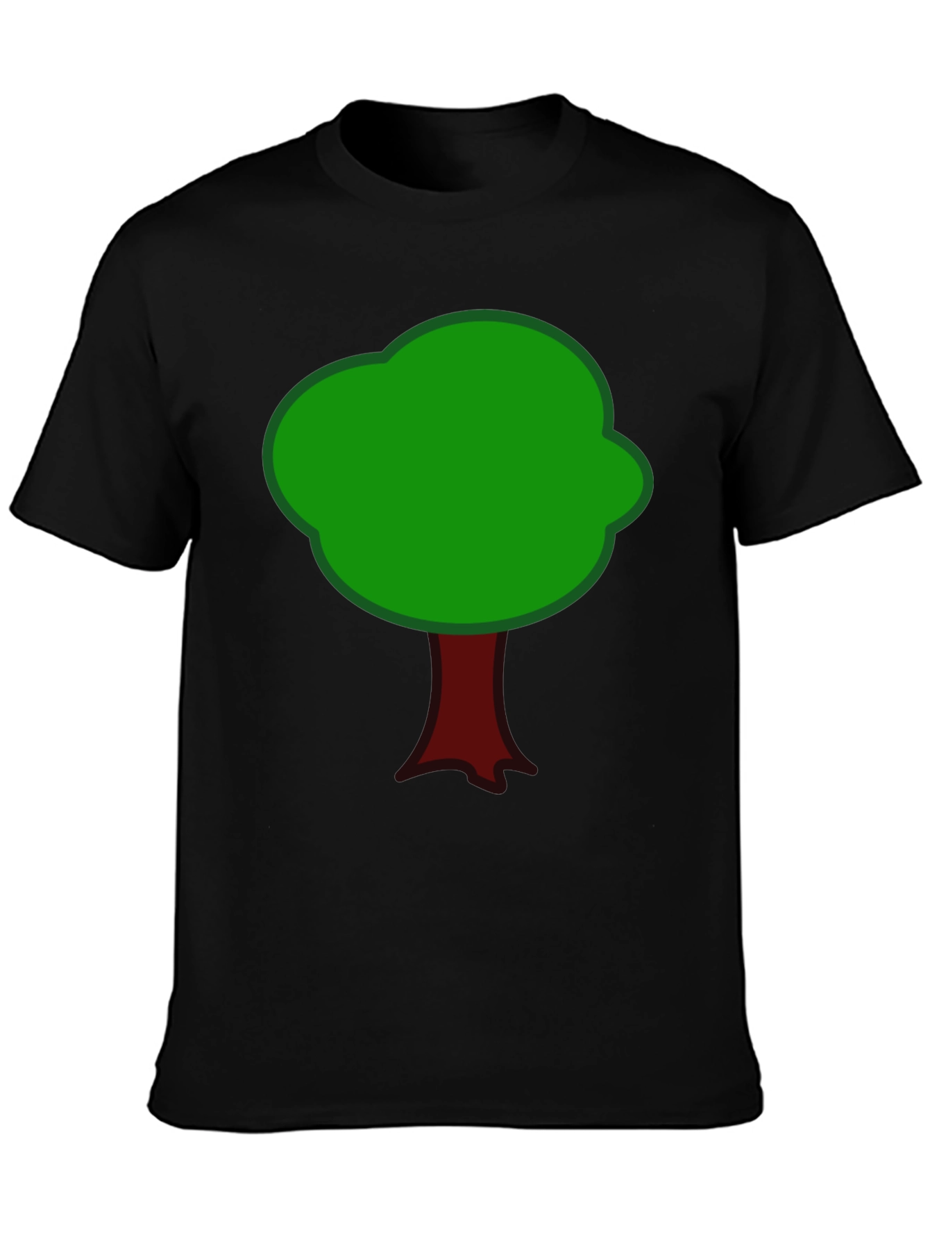 Cartoon Tree Graphic T-Shirt