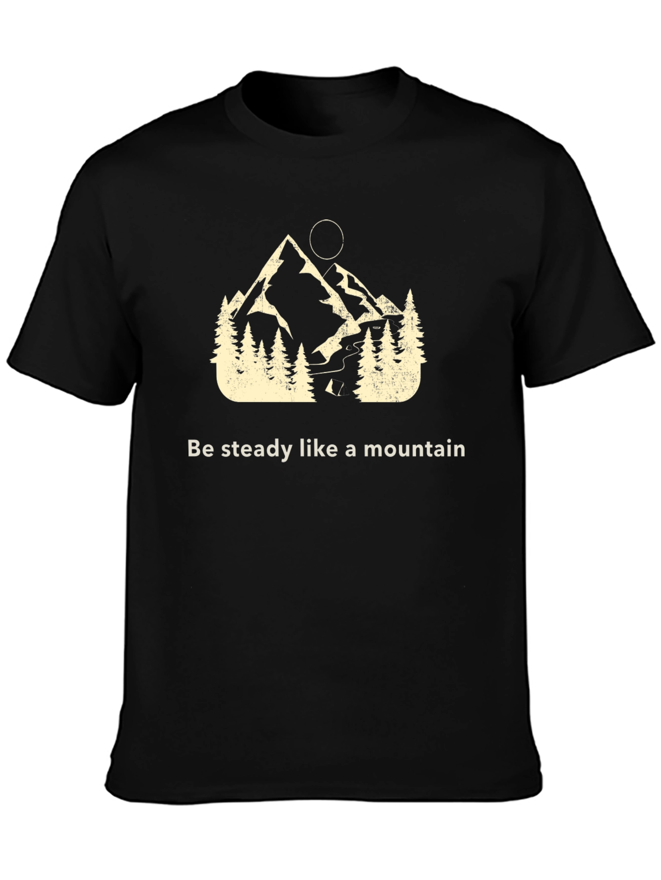 Steady Mountain Graphic Tee - Black