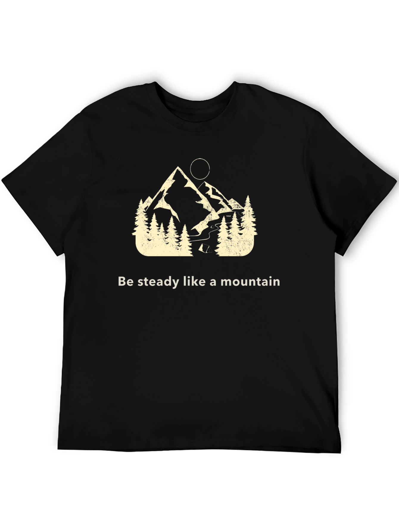 Steady Mountain Graphic Tee - Black