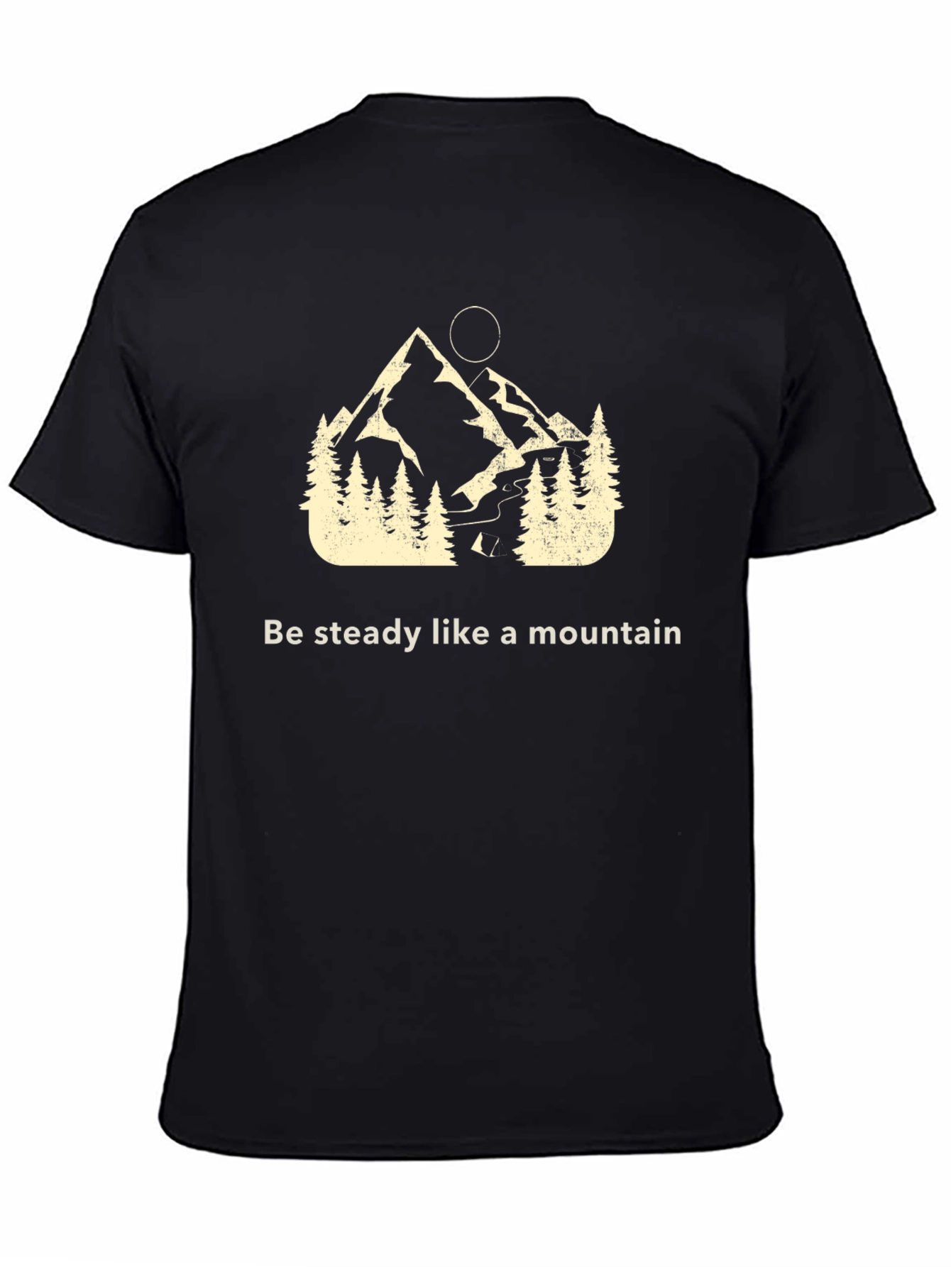 Steady Mountain Graphic Tee - Black