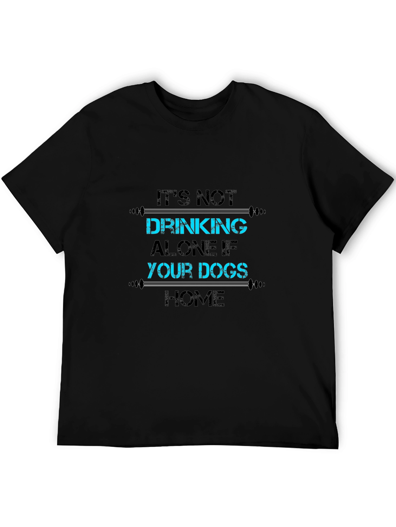 Drinking Alone Dogs T-Shirt - Funny Pet Lover Tee