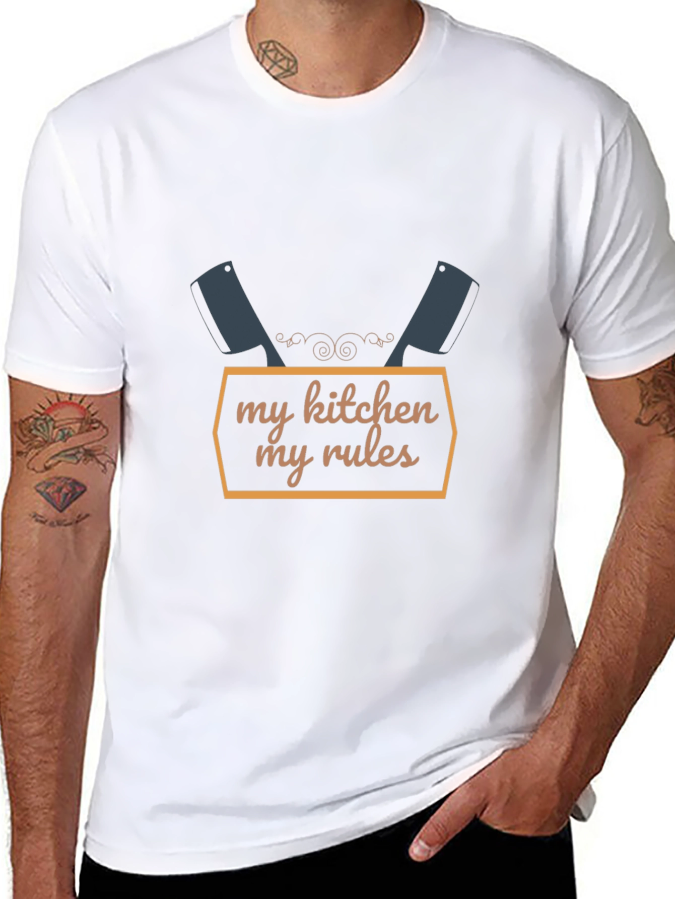 My Kitchen My Rules Graphic T-Shirt for Chefs