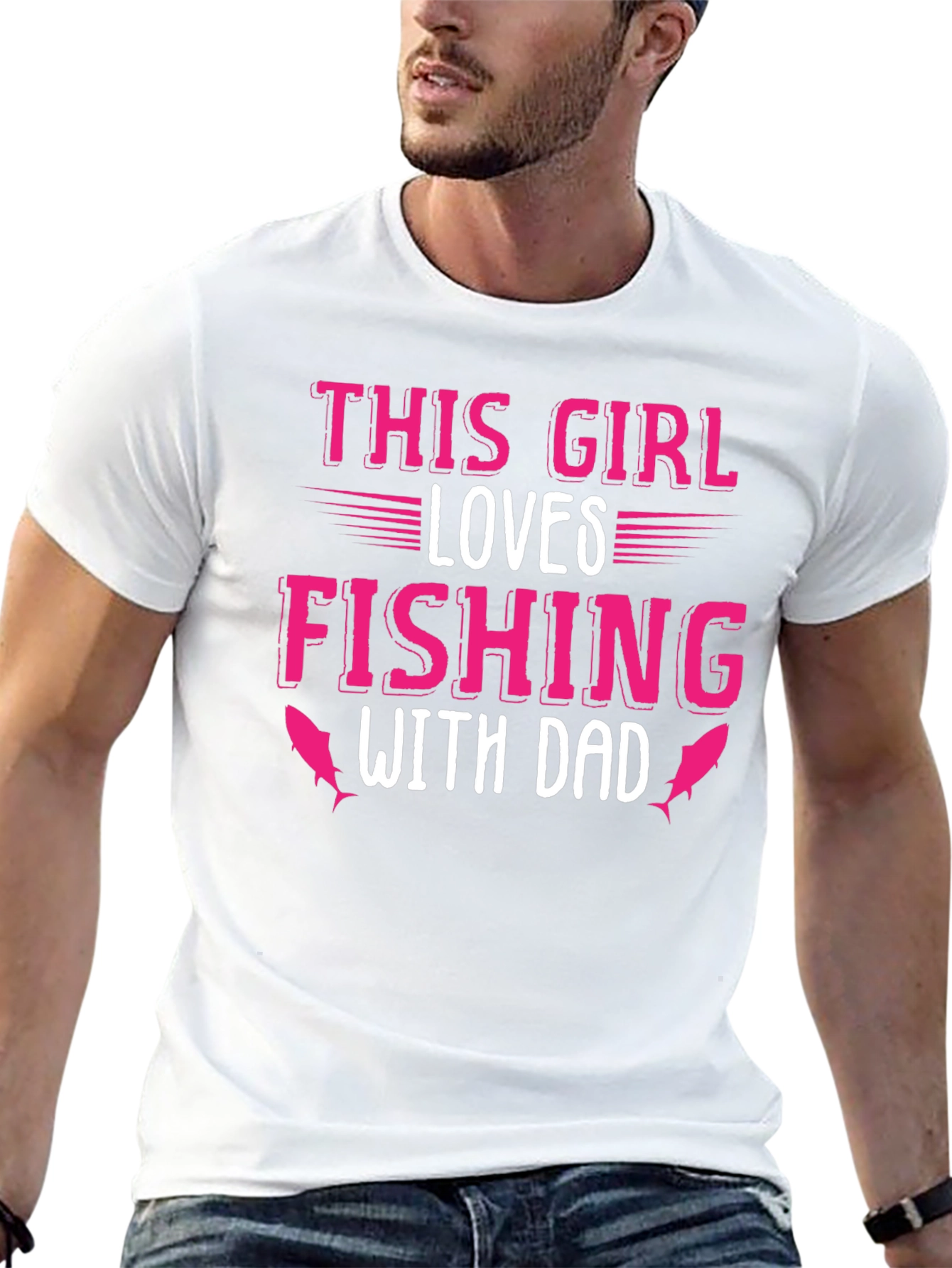 This Girl Loves Fishing With Dad T-Shirt