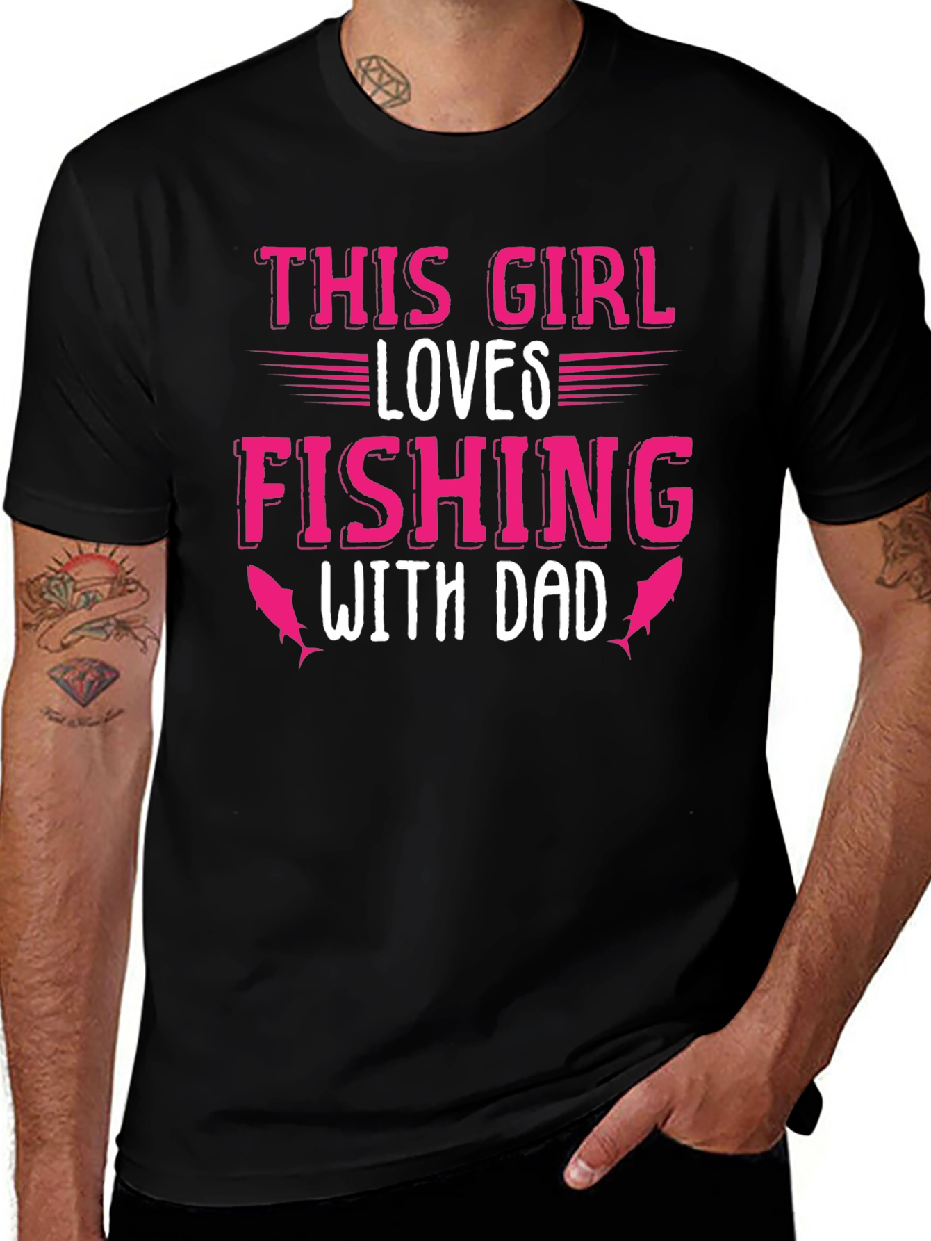 This Girl Loves Fishing With Dad T-Shirt