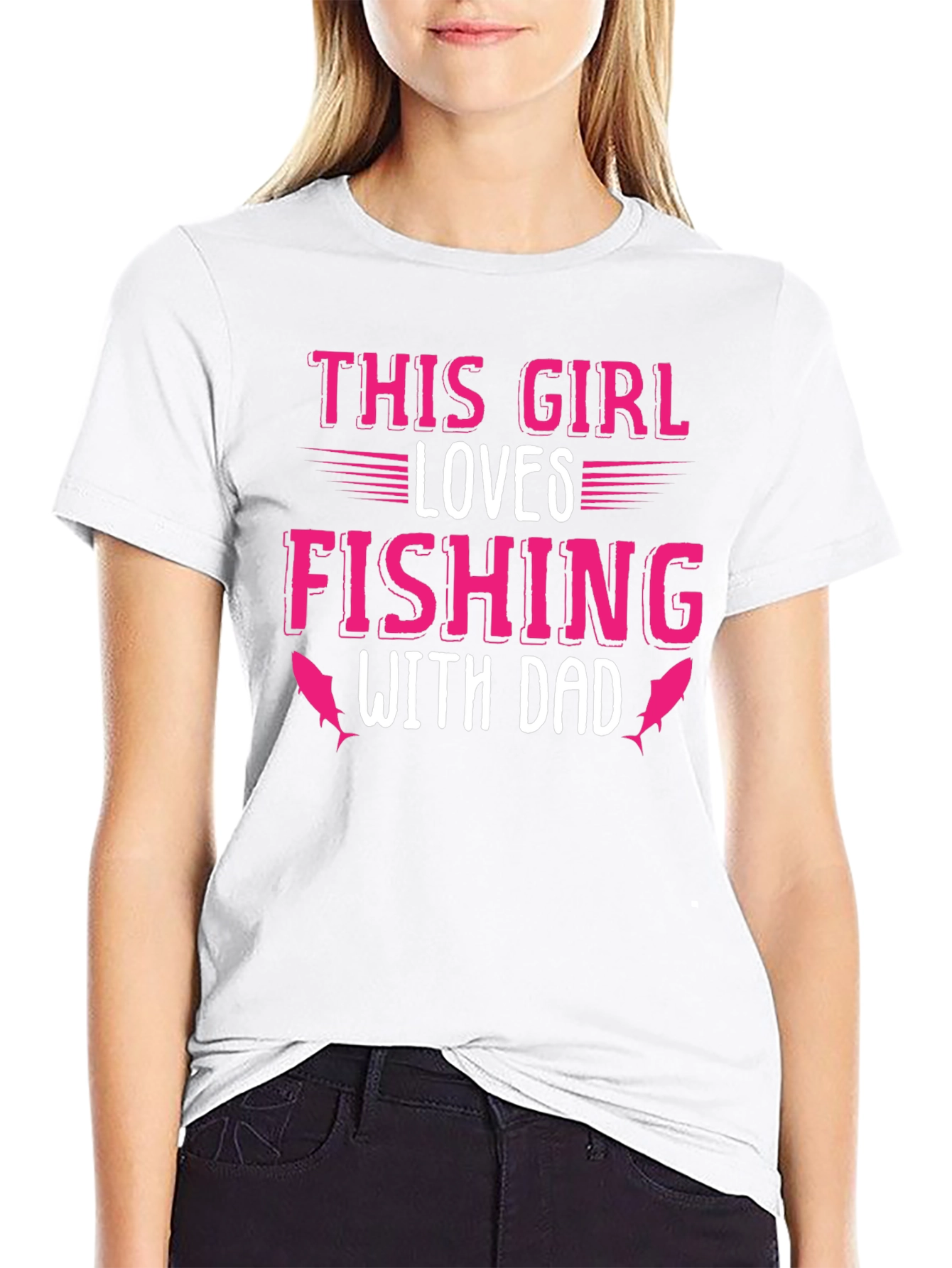 This Girl Loves Fishing With Dad T-Shirt