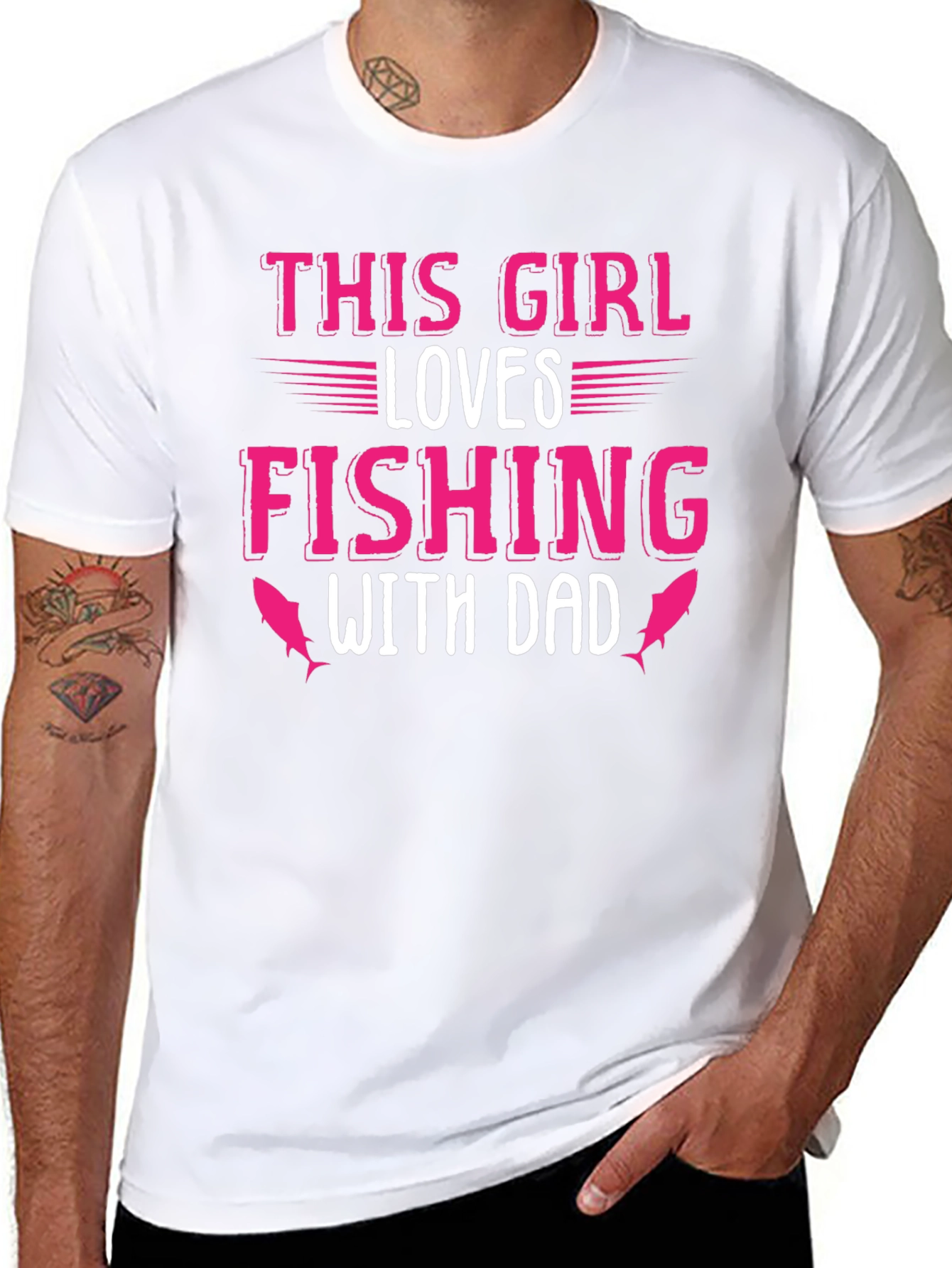 This Girl Loves Fishing With Dad T-Shirt