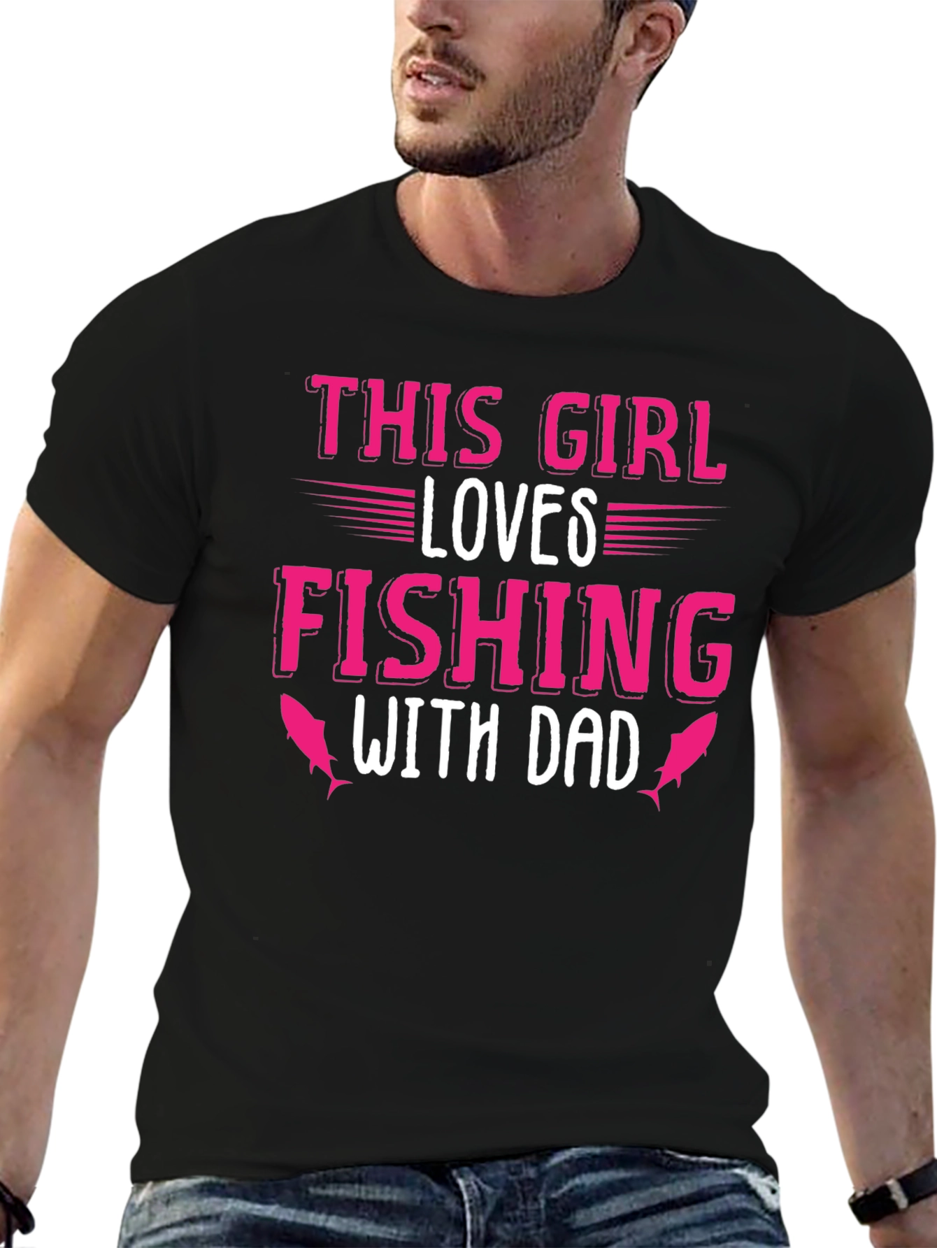 This Girl Loves Fishing With Dad T-Shirt