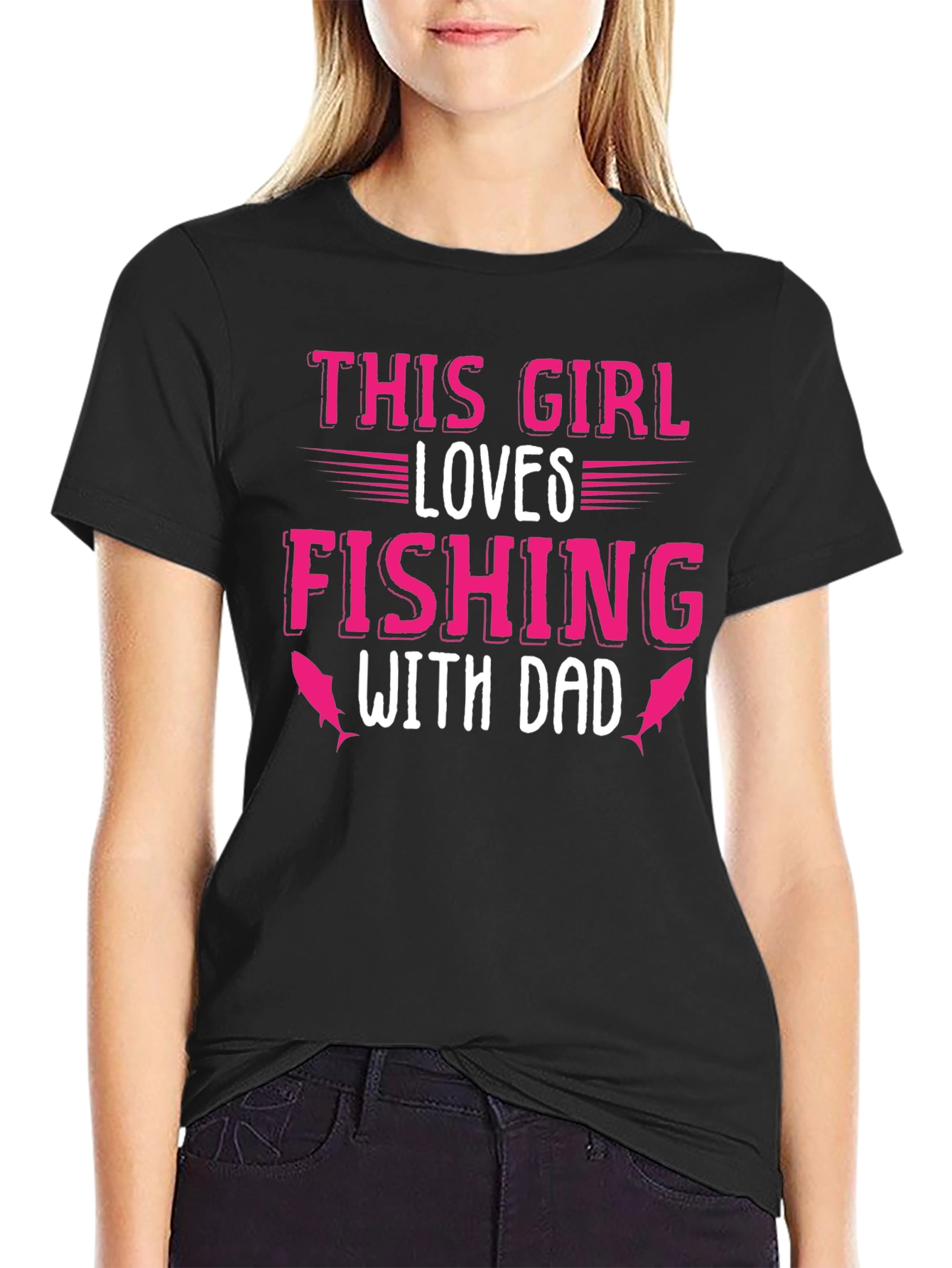 This Girl Loves Fishing With Dad T-Shirt
