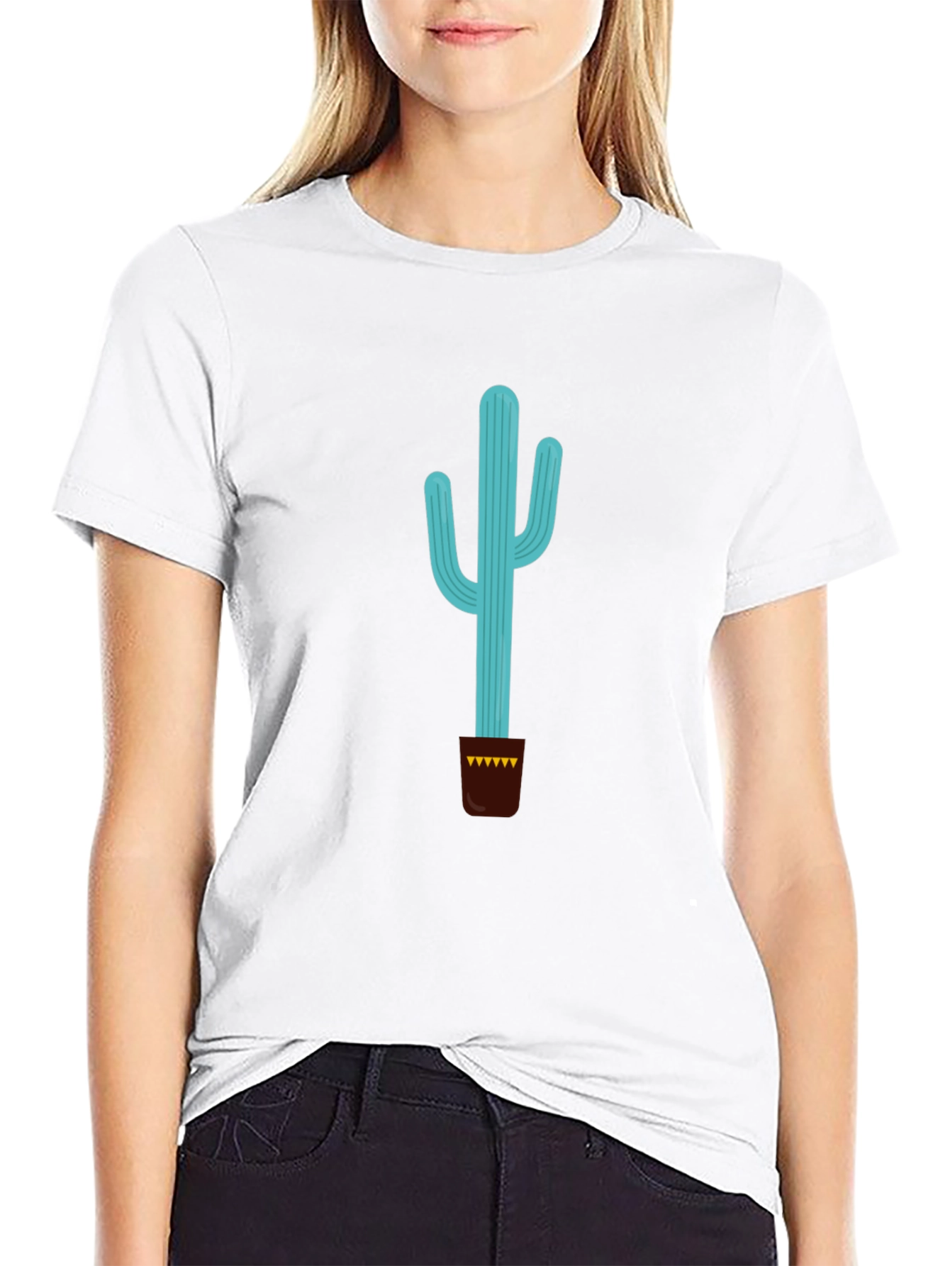 Cactus Graphic T-Shirt - Stylish Desert Plant Tee