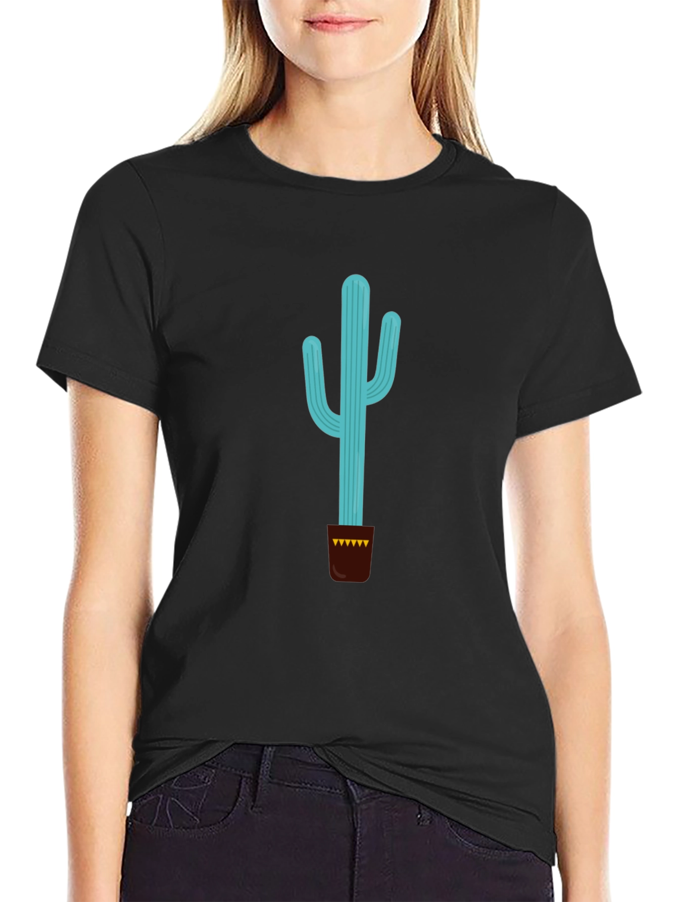 Cactus Graphic T-Shirt - Stylish Desert Plant Tee