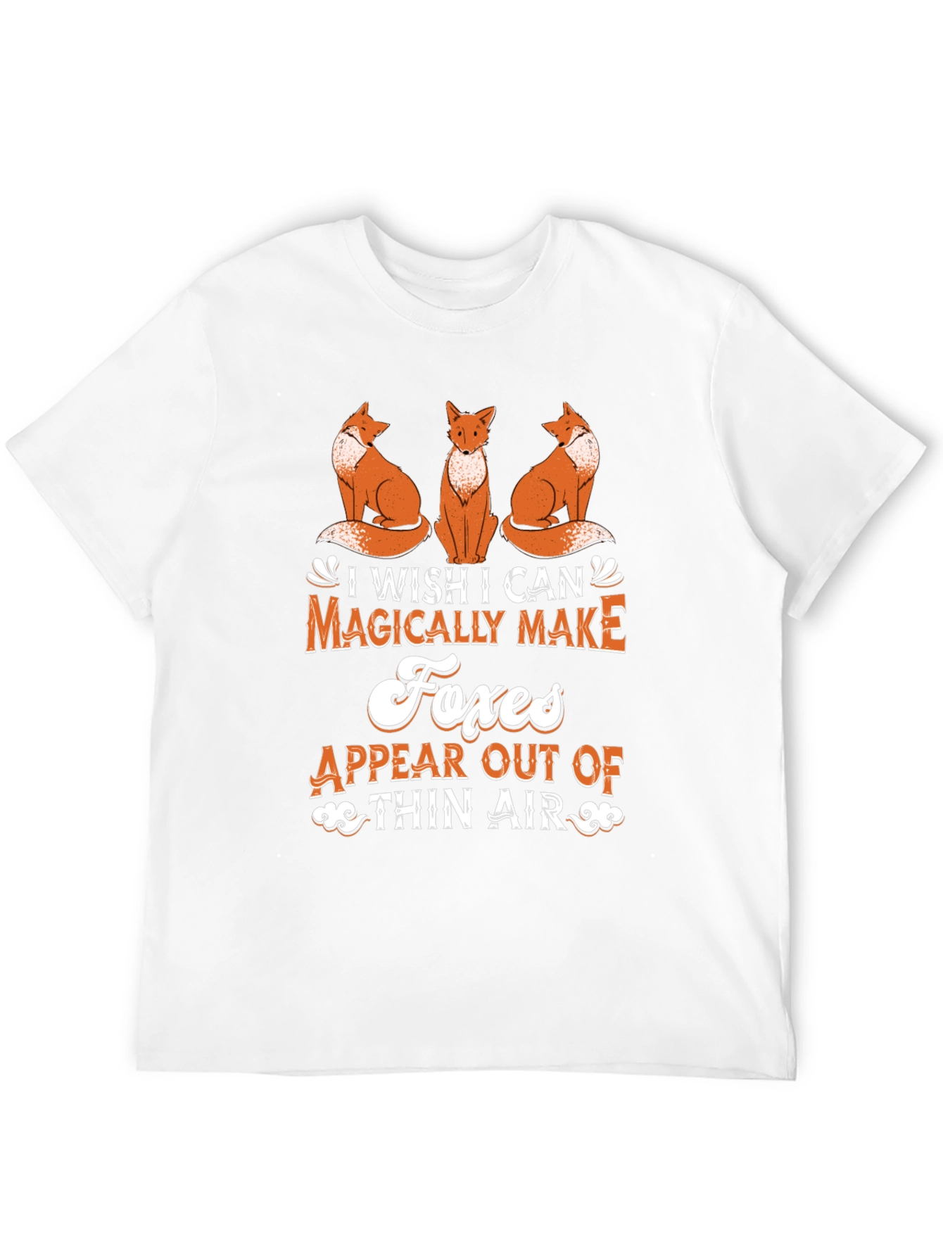 Magical Foxes T-Shirt - Black Tee