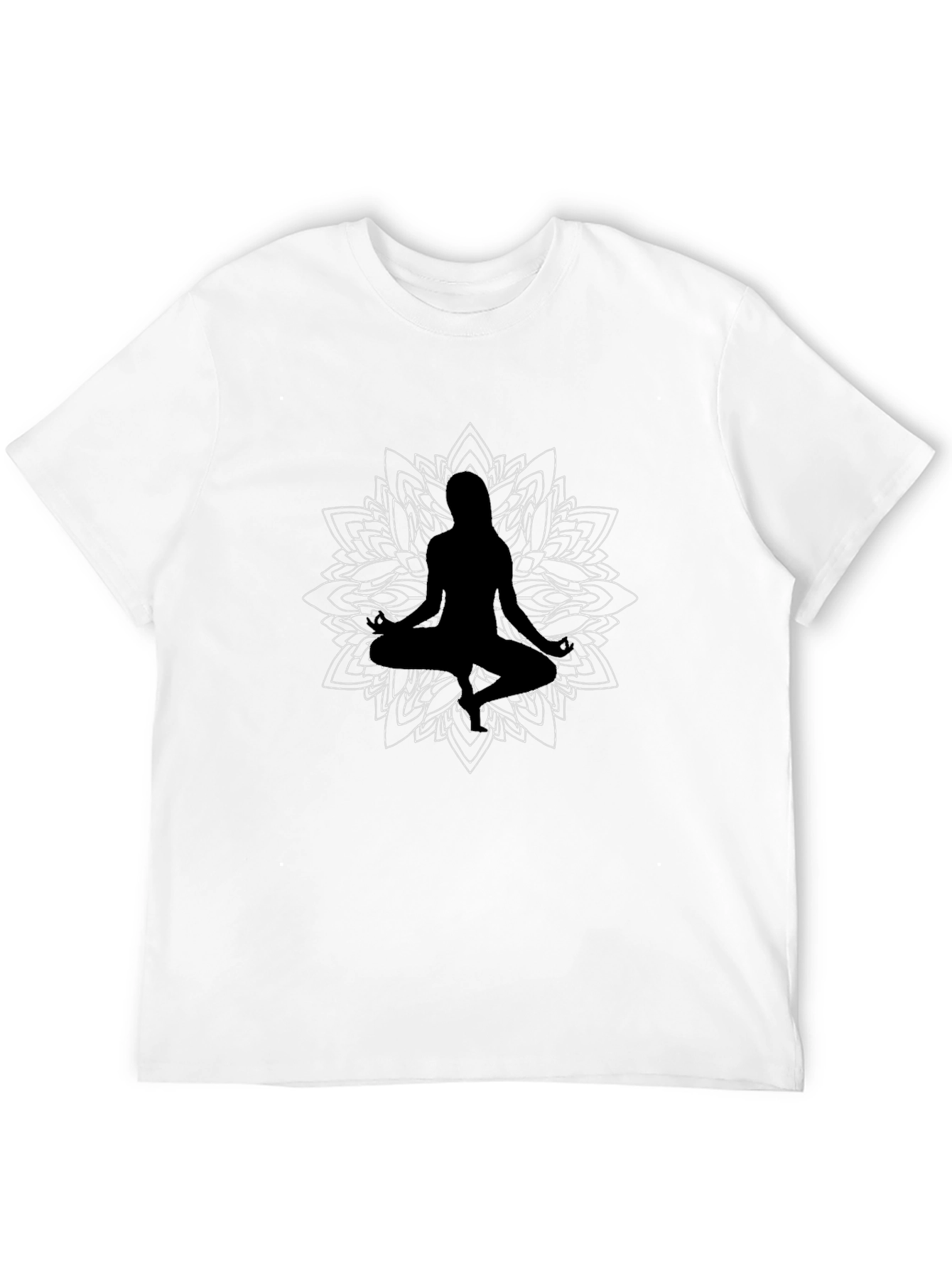 Meditative Mandala T-Shirt - Black
