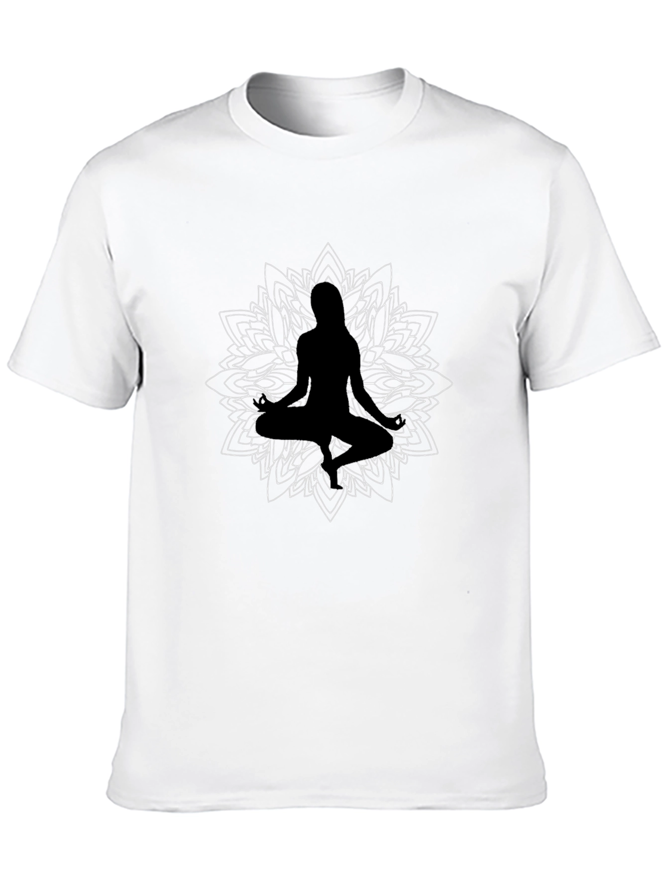 Meditative Mandala T-Shirt - Black