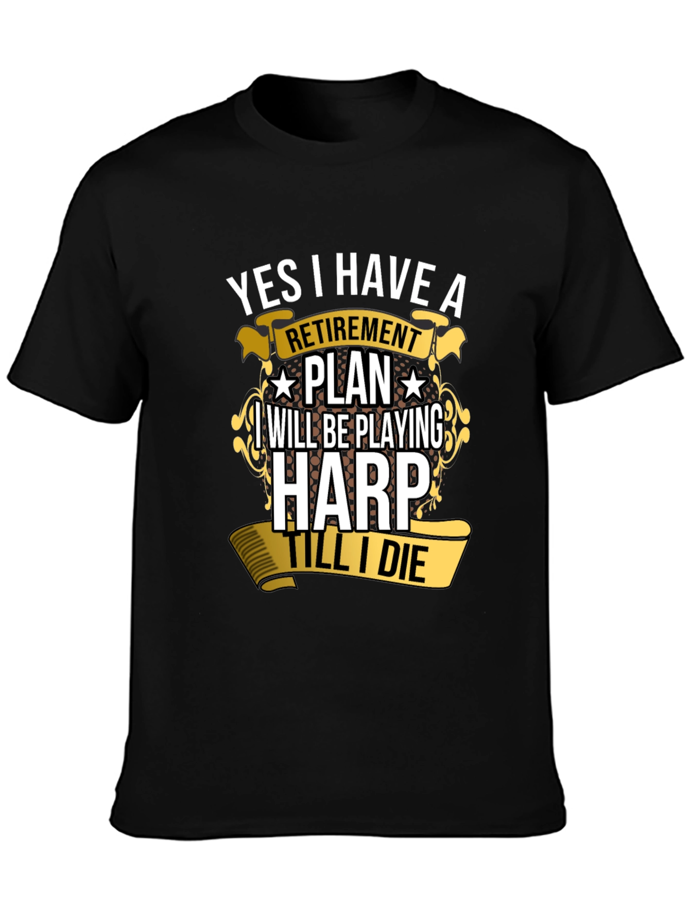 Retirement Plan Harp Player T-Shirt
