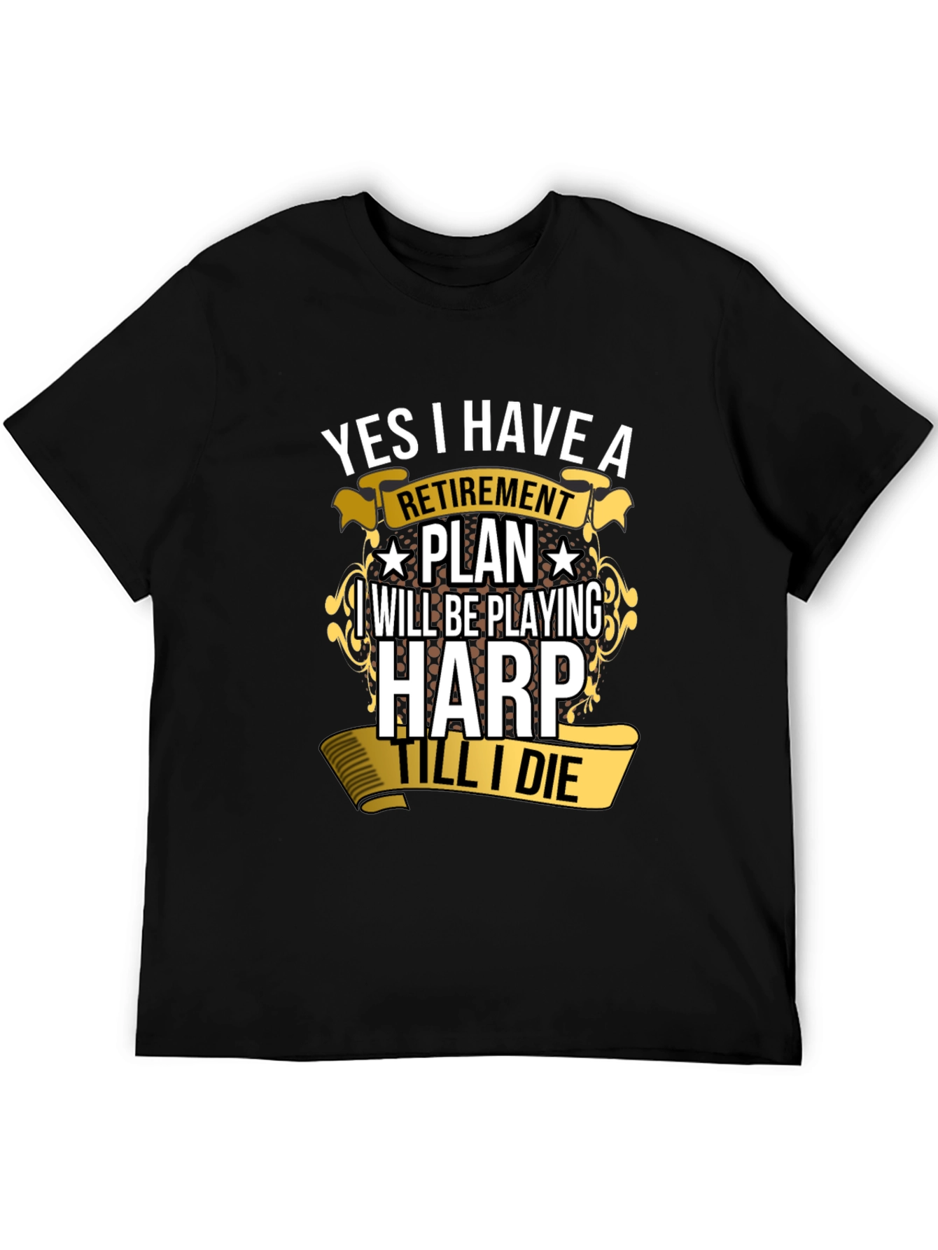 Retirement Plan Harp Player T-Shirt