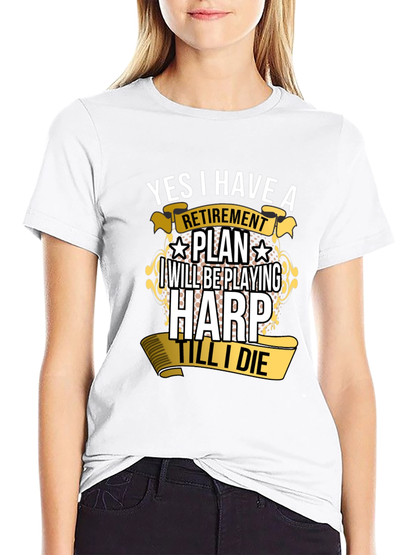 Retirement Plan Harp Player T-Shirt