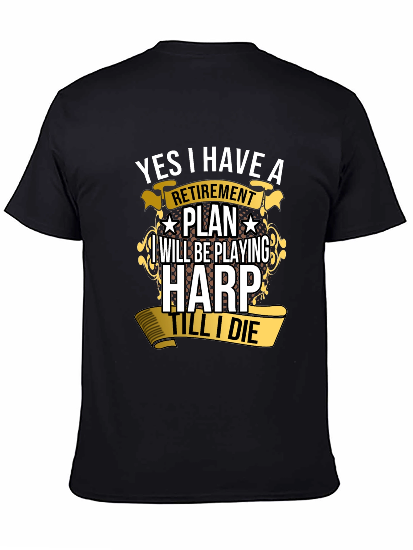 Retirement Plan Harp Player T-Shirt