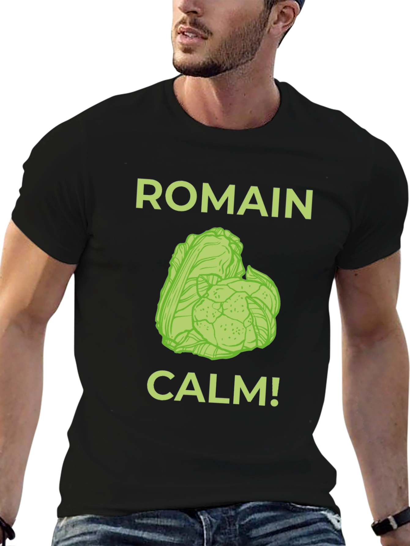 Romain Calm T-Shirt - Funny Foodie Tee