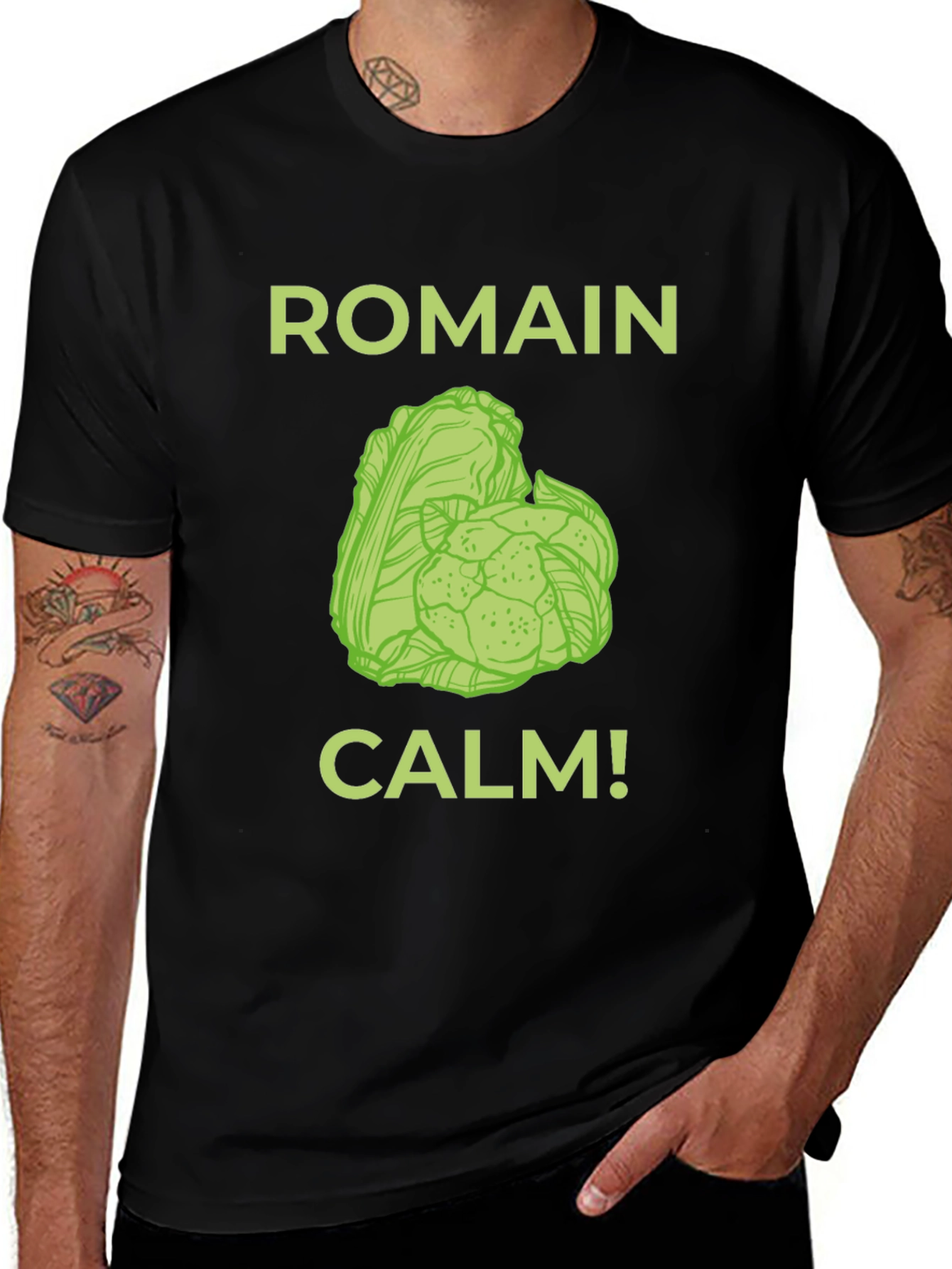 Romain Calm T-Shirt - Funny Foodie Tee